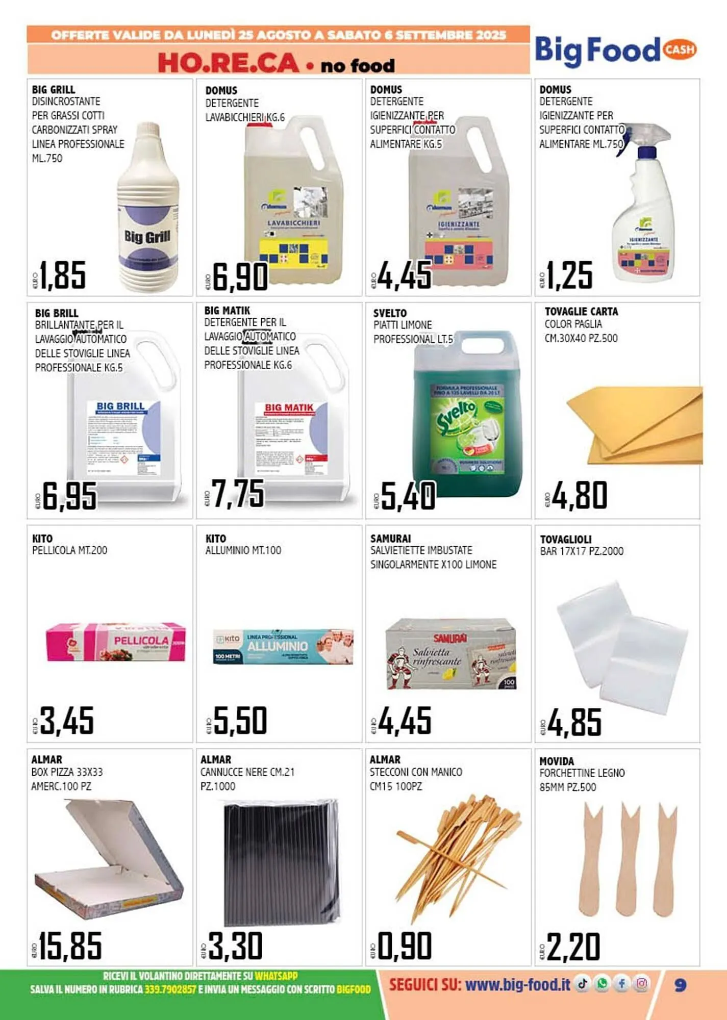 Volantino Big Food da 25 agosto a 6 settembre di 2025 - Pagina del volantino 9