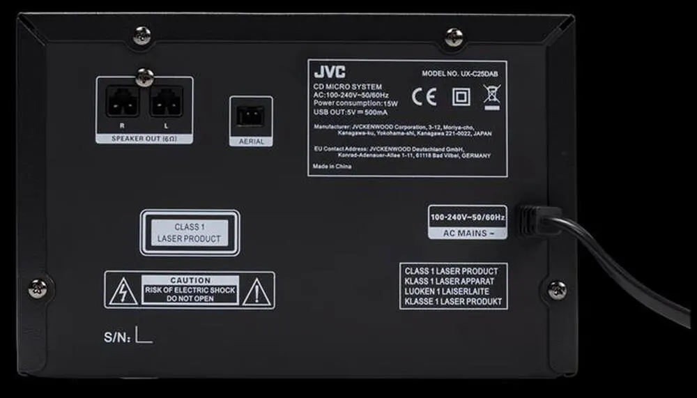 JVC - UX-C25DAB-nero