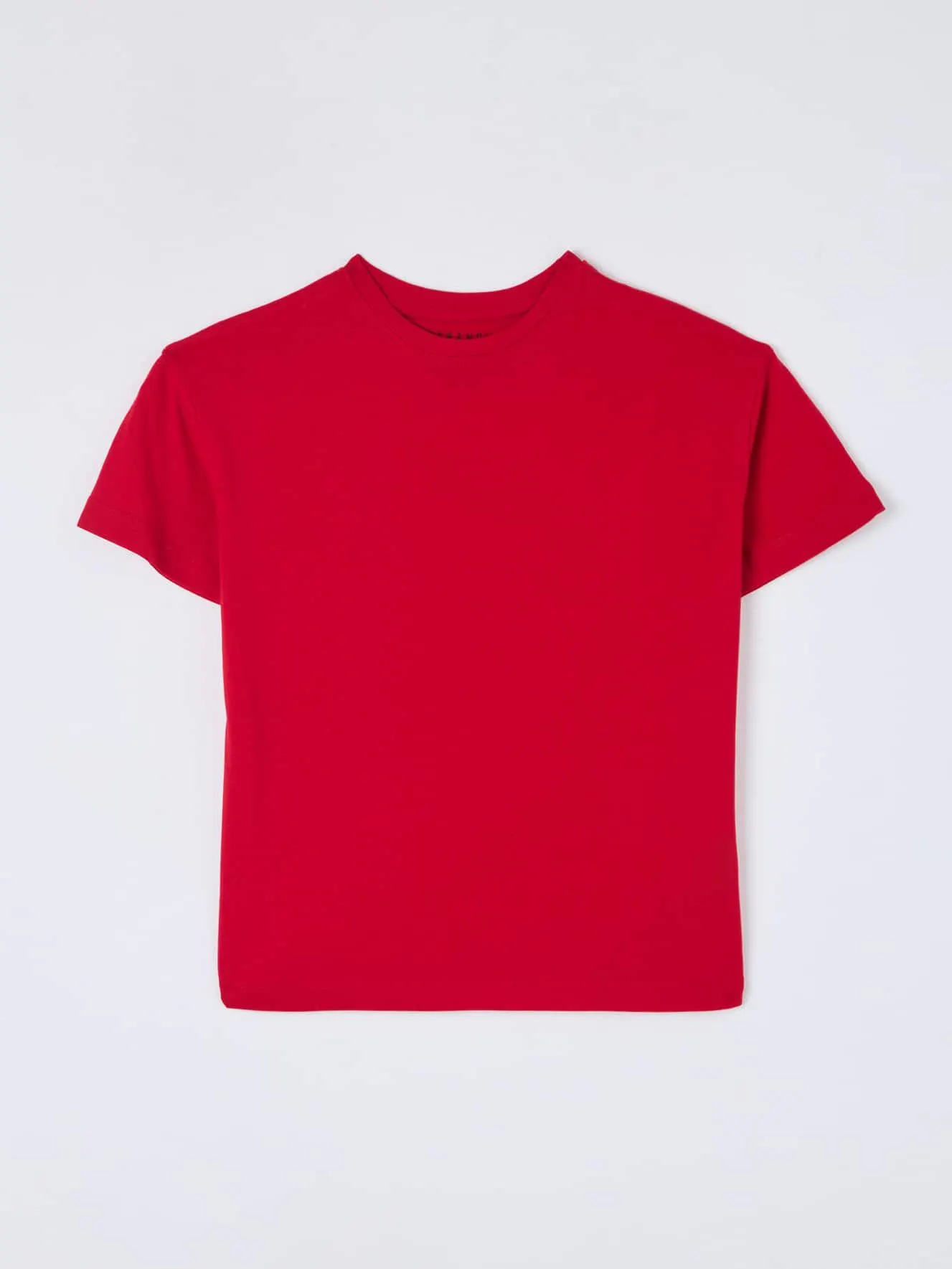 T-shirt tinta unita Rosso vivo