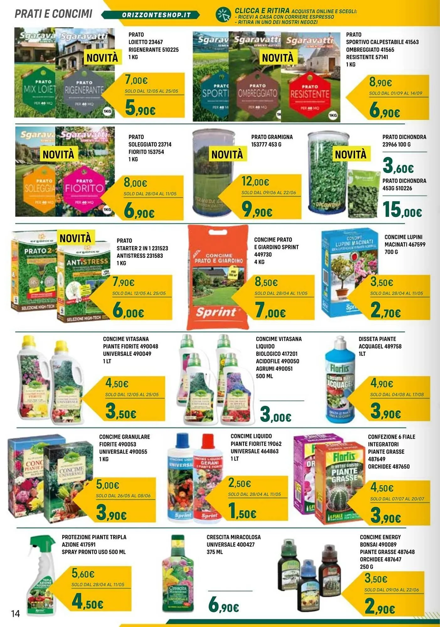 Volantino Orizzonte da 25 aprile a 12 ottobre di 2025 - Pagina del volantino 14