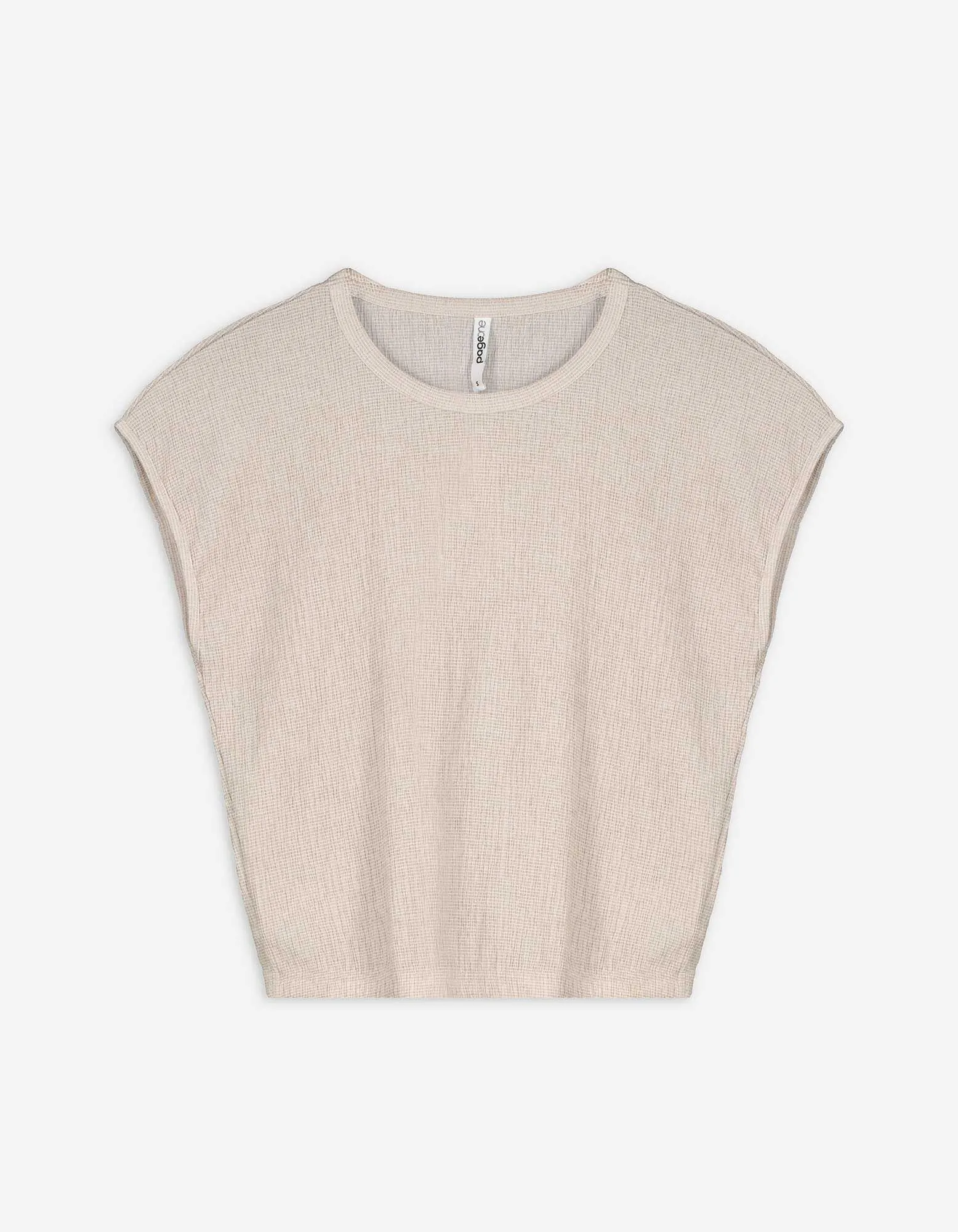 T-shirt - Loose Fit - beige