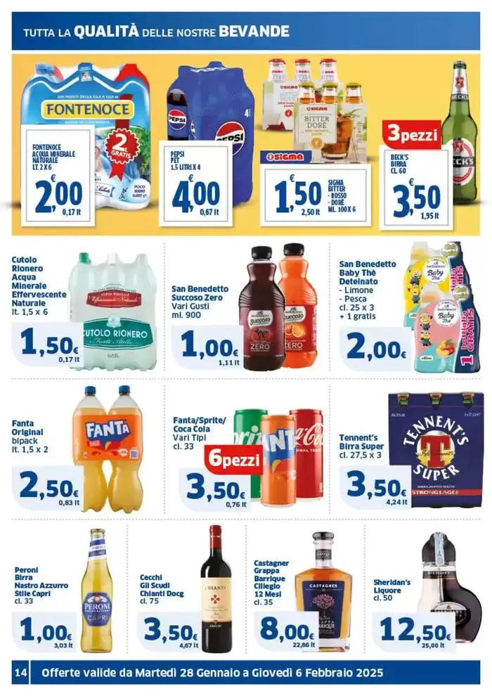 Prezzi tondi da 28 gennaio a 6 febbraio di 2025 - Pagina del volantino 14
