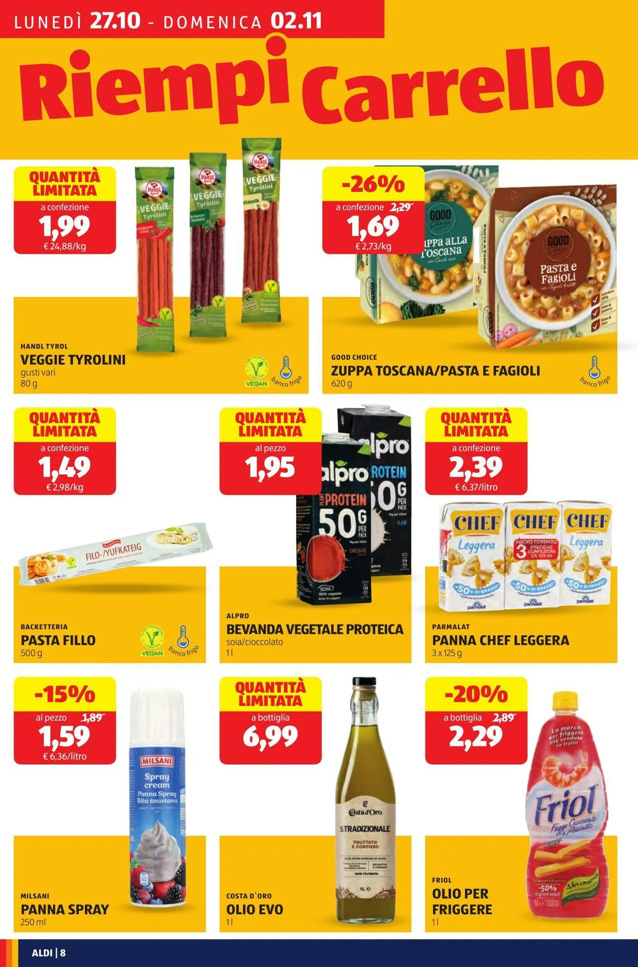 Aldi Volantino attuale da 27 ottobre a 2 novembre di 2025 - Pagina del volantino 8