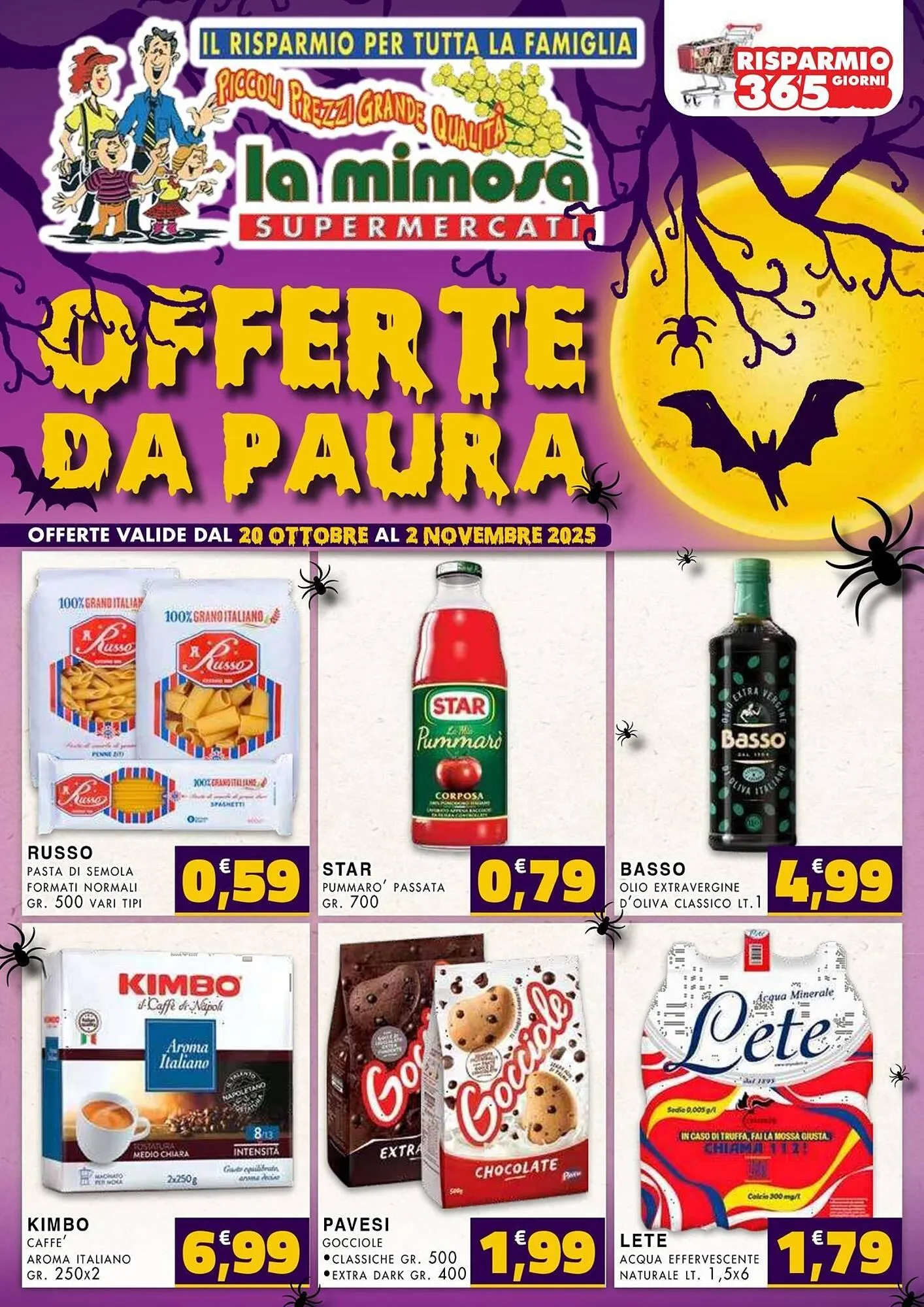 Volantino La Mimosa Supermercati da 20 ottobre a 2 novembre di 2025 - Pagina del volantino 1