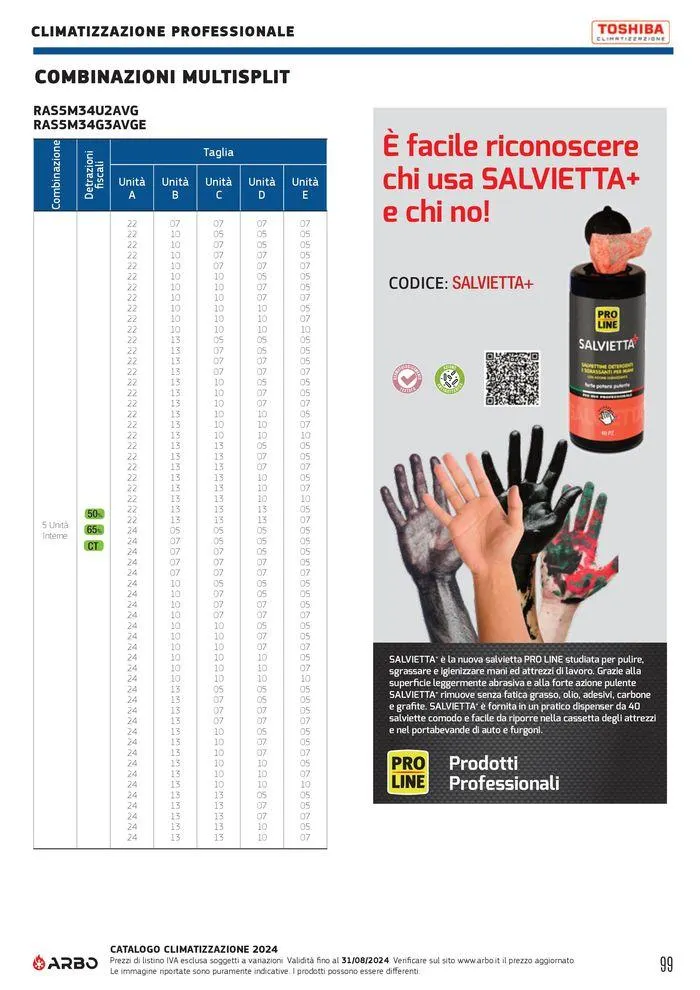 Catalogo climatizzazione 2024 da 17 maggio a 31 dicembre di 2024 - Pagina del volantino 99