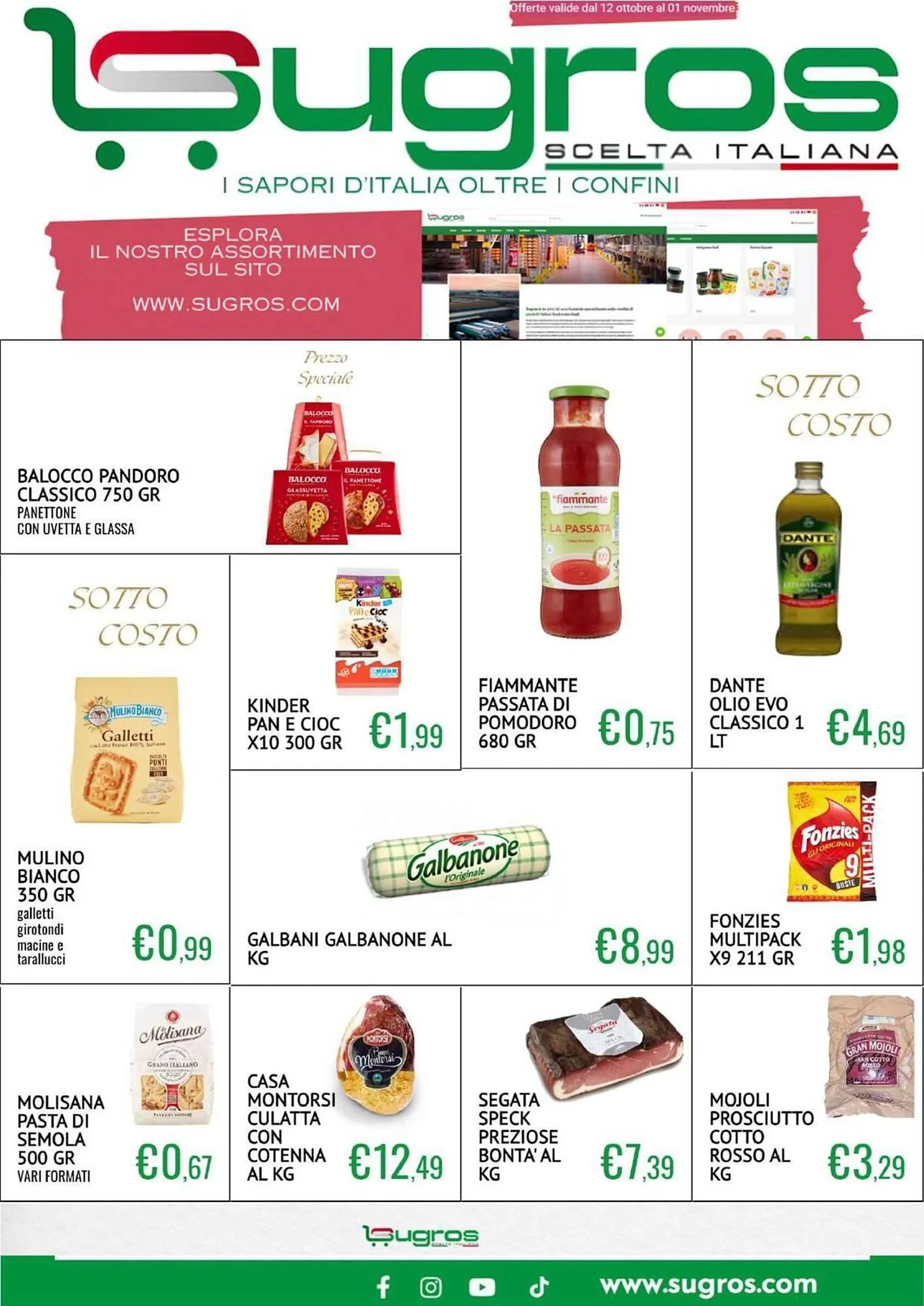 Volantino Sugros da 13 ottobre a 1 novembre di 2025 - Pagina del volantino 1
