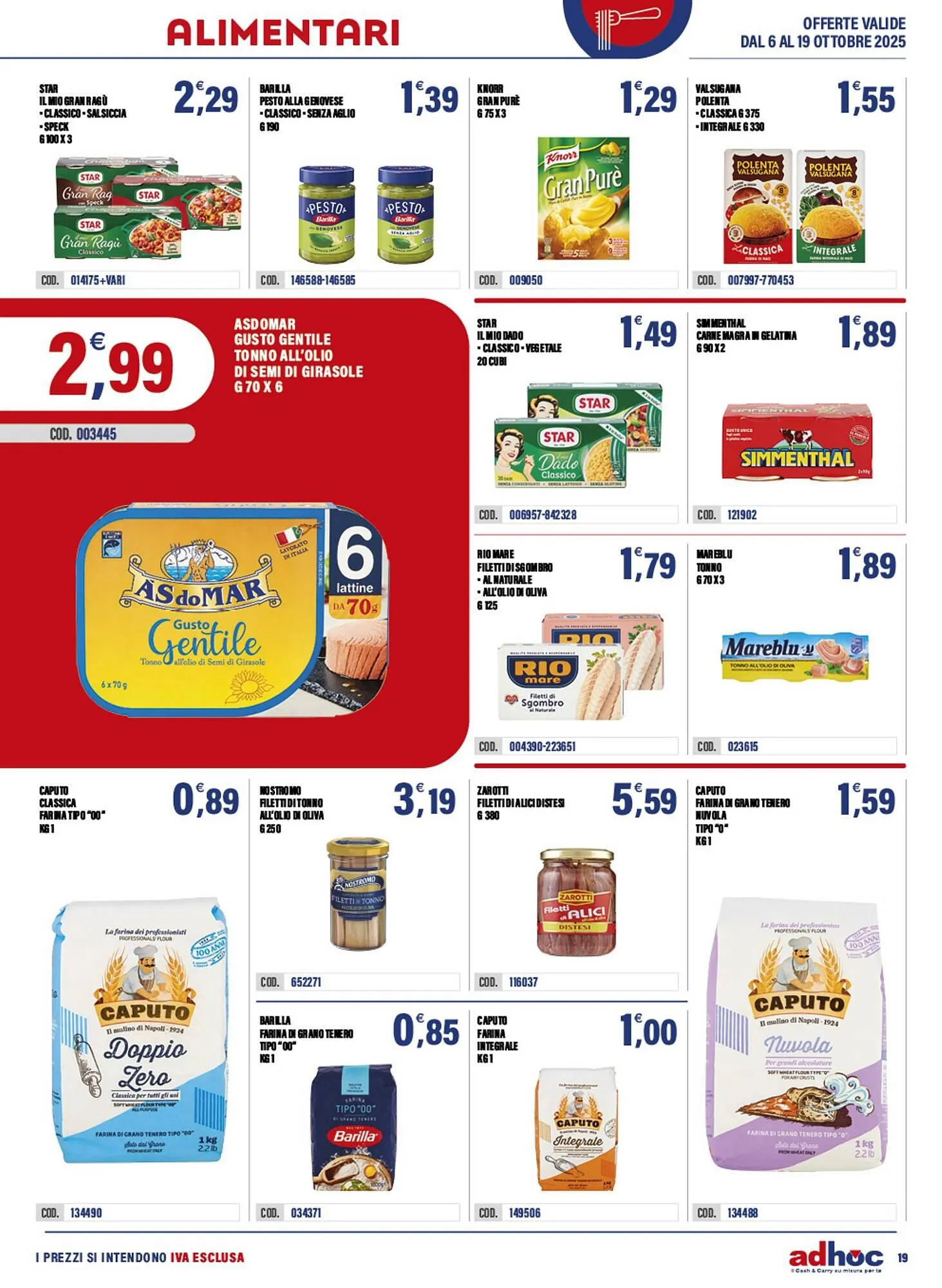 Volantino Adhoc da 6 ottobre a 19 ottobre di 2025 - Pagina del volantino 19