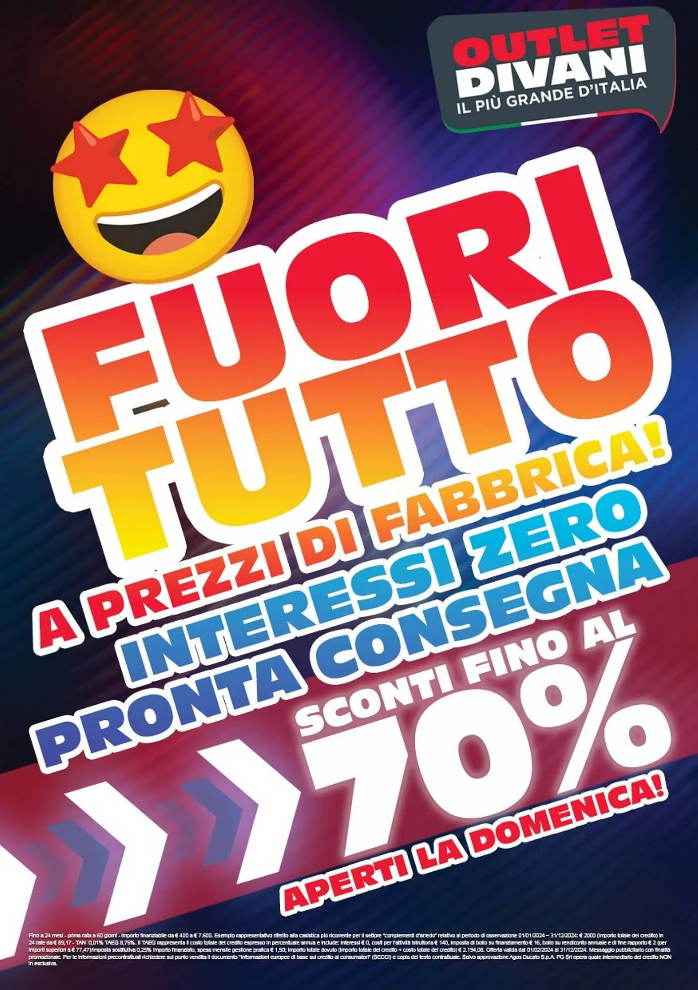 Volantino Outlet Divani da 15 ottobre a 31 dicembre di 2024 - Pagina del volantino 1