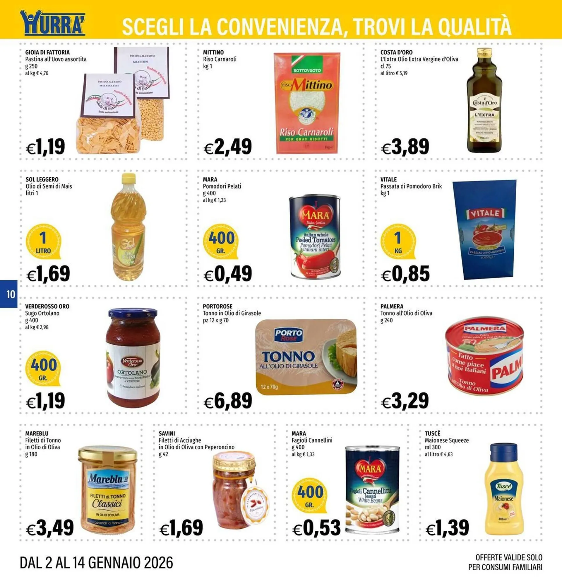 Volantino Hurrà da 2 gennaio a 14 gennaio di 2026 - Pagina del volantino 10