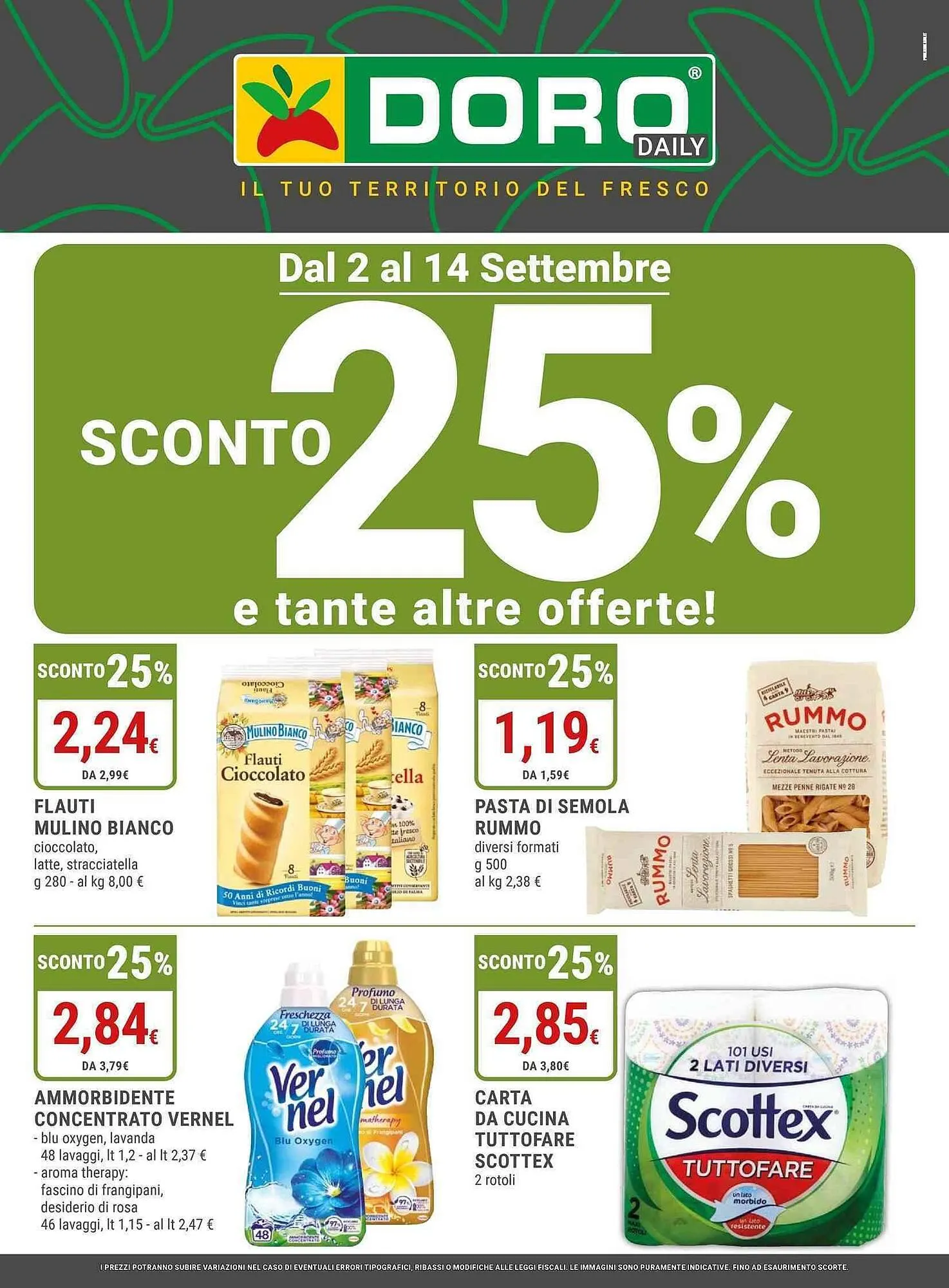 Volantino Doro Supermercati da 2 settembre a 14 settembre di 2025 - Pagina del volantino 1
