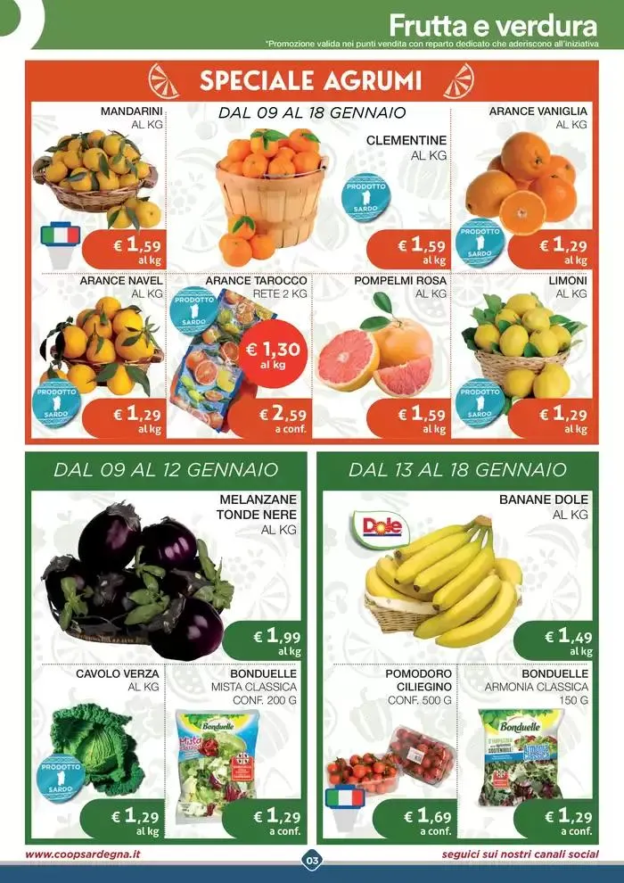 Sottocosto Freschi da 9 gennaio a 18 gennaio di 2025 - Pagina del volantino 3