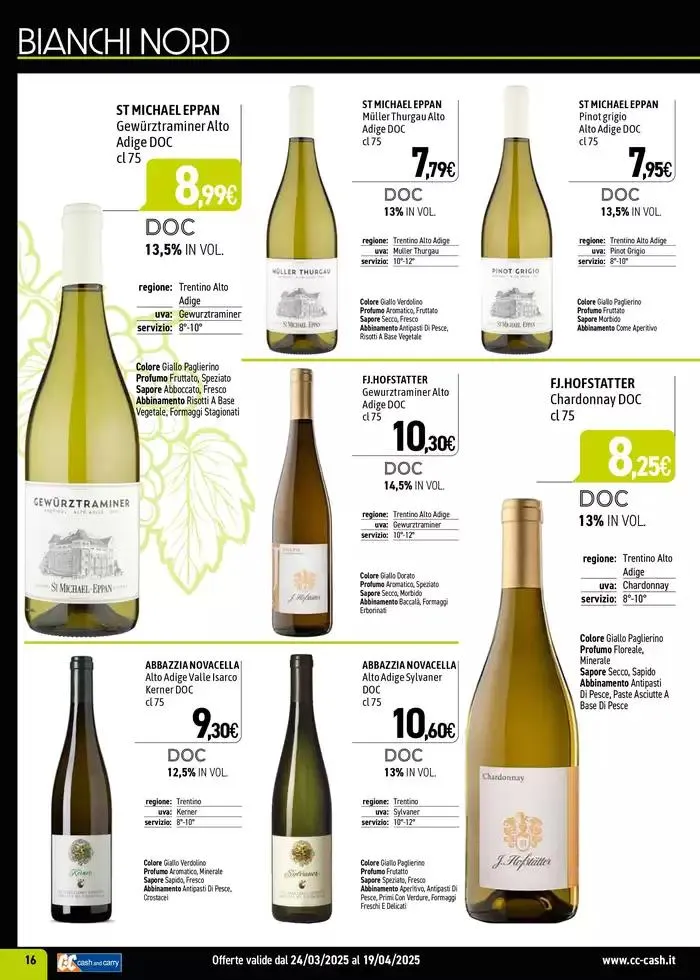 Carta Vini Primavera-Estate 2025 da 24 marzo a 19 aprile di 2025 - Pagina del volantino 16