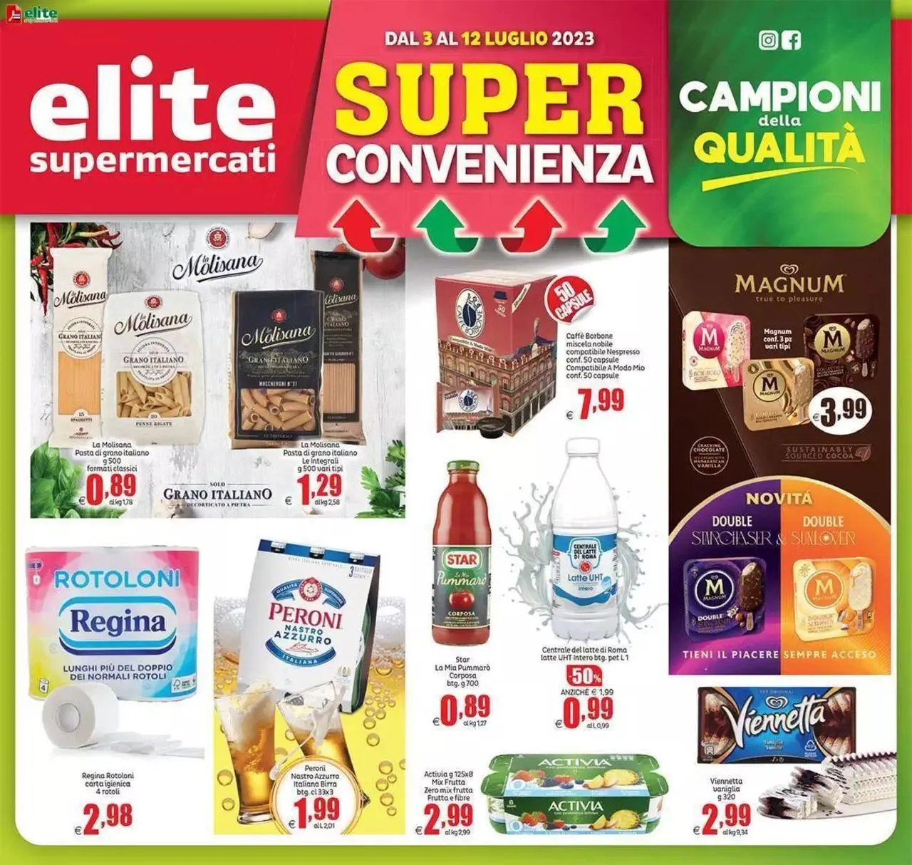 Volantino Elite Supermercati da 3 luglio a 12 luglio di 2023 - Pagina del volantino 1
