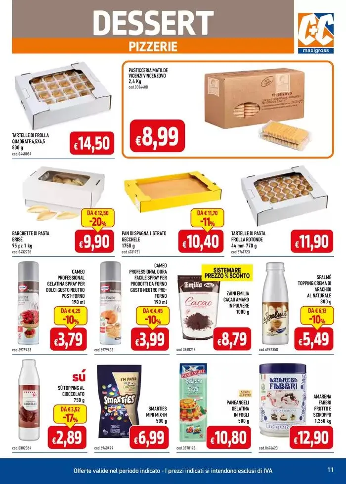  Professional ristoranti, bar, comunità, hotel da 3 gennaio a 26 gennaio di 2025 - Pagina del volantino 11