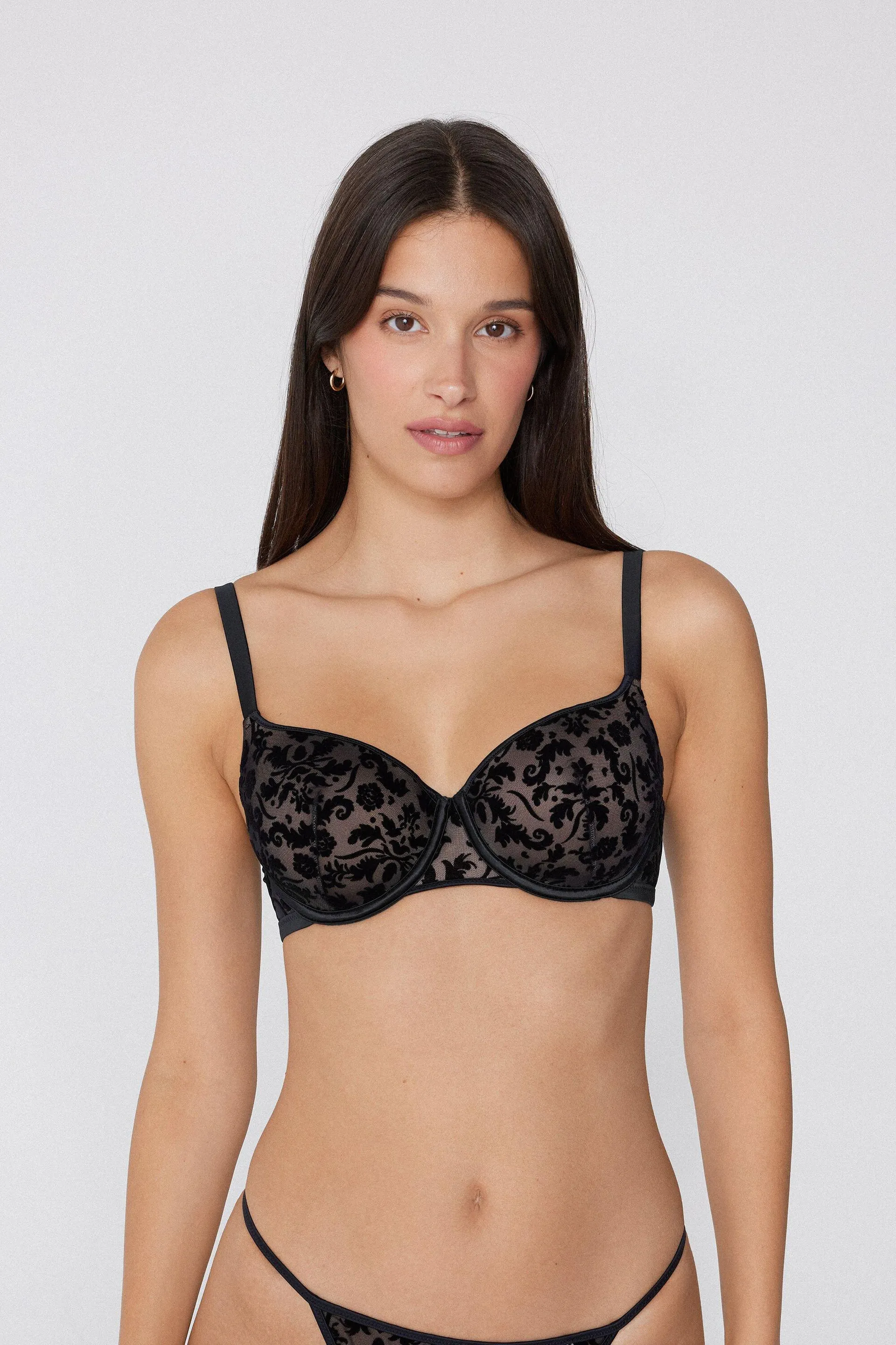 Reggiseno Balconcino Prague Full Coverage Velvet Noir