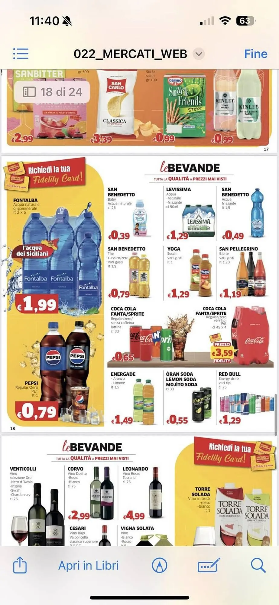 Volantino Mercati Alimentari da 25 settembre a 8 ottobre di 2025 - Pagina del volantino 18