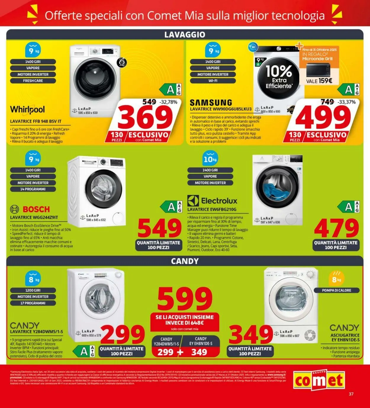 Comet Volantino attuale da 9 ottobre a 22 ottobre di 2025 - Pagina del volantino 37