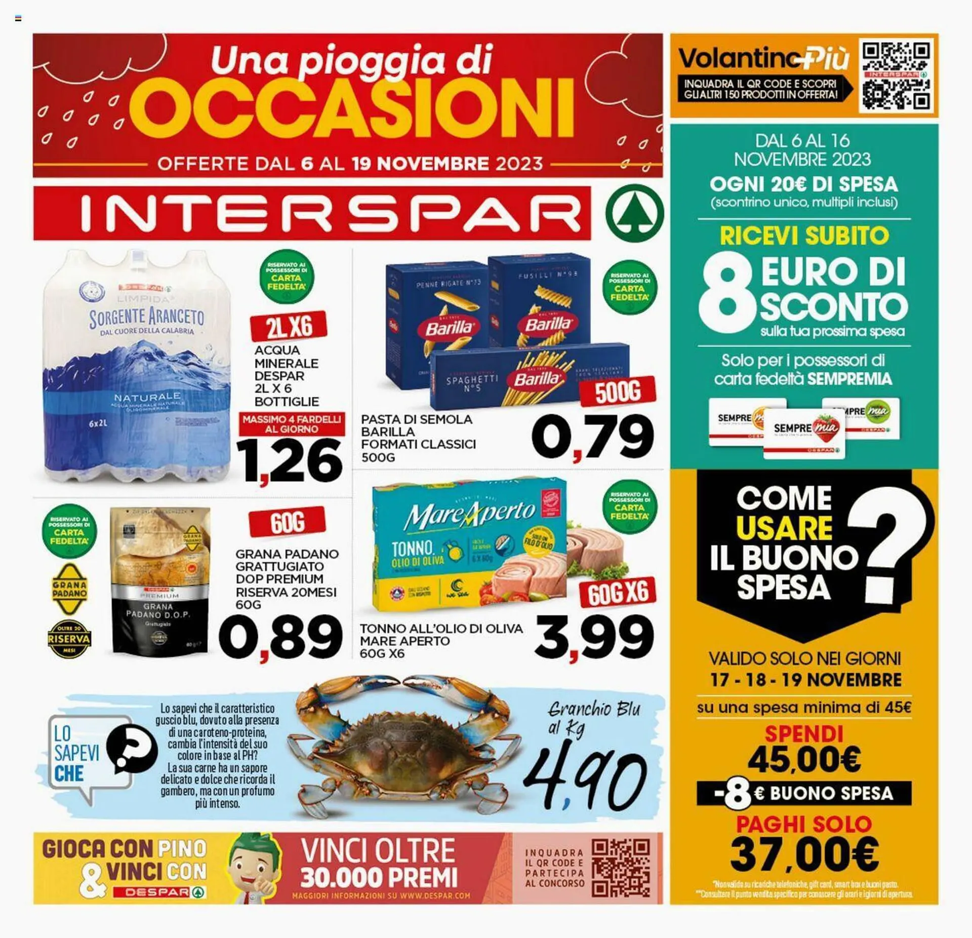 Volantino Interspar da 6 novembre a 19 novembre di 2023 - Pagina del volantino 1