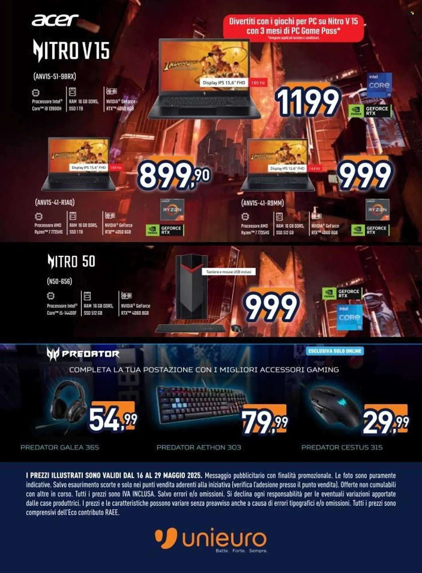Volantino Unieuro da 16 maggio a 29 maggio di 2025 - Pagina del volantino 6