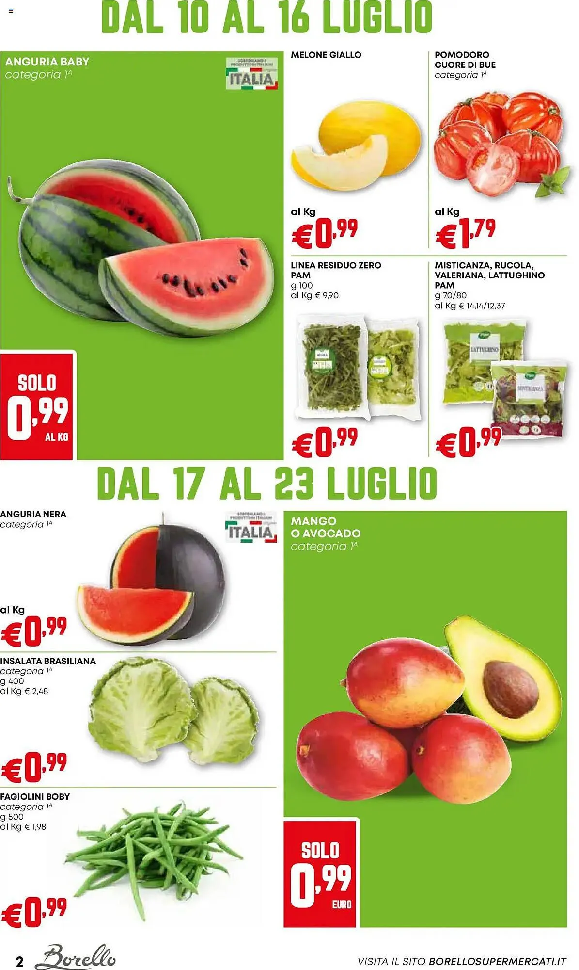 Volantino Borello Supermercati da 10 luglio a 23 luglio di 2025 - Pagina del volantino 2