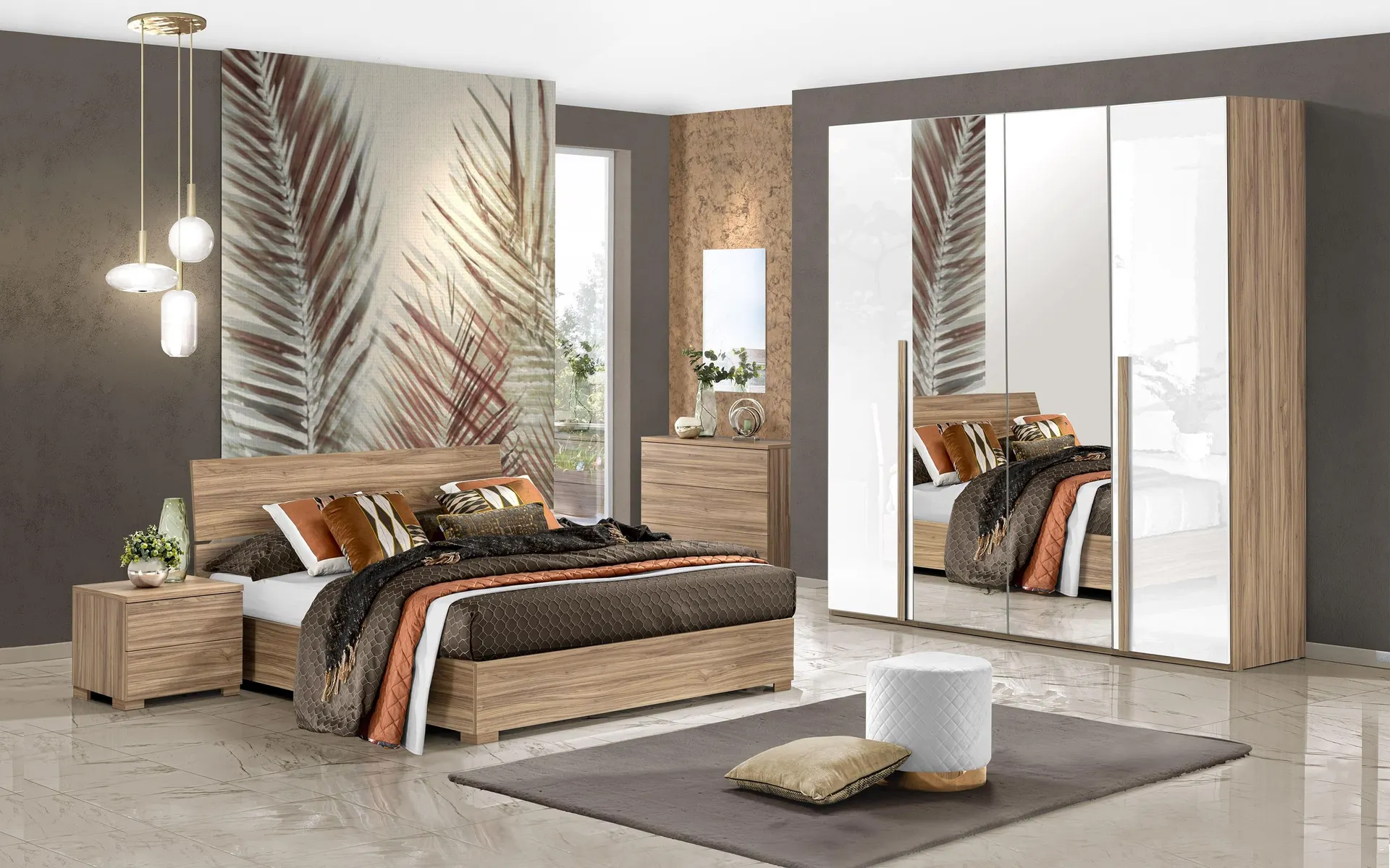 Camera completa con letto contenitore