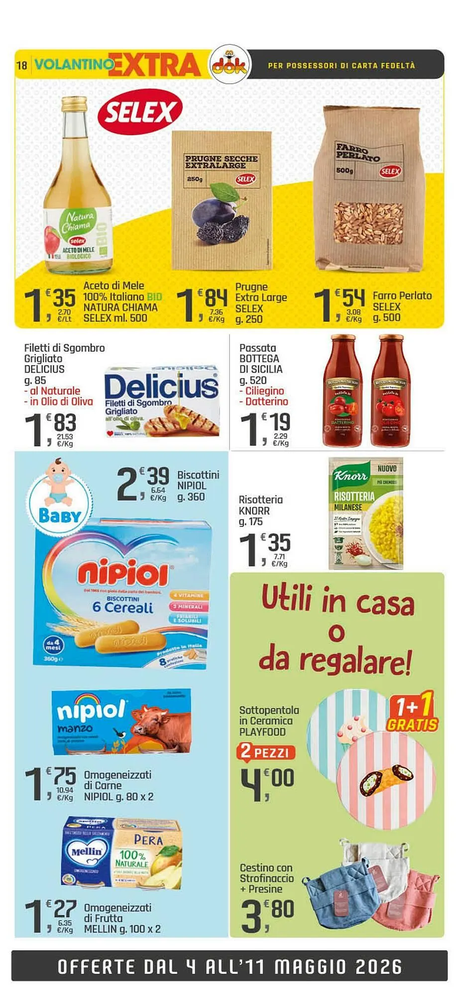 Volantino Supermercati Dok da 4 maggio a 11 maggio di 2026 - Pagina del volantino 18