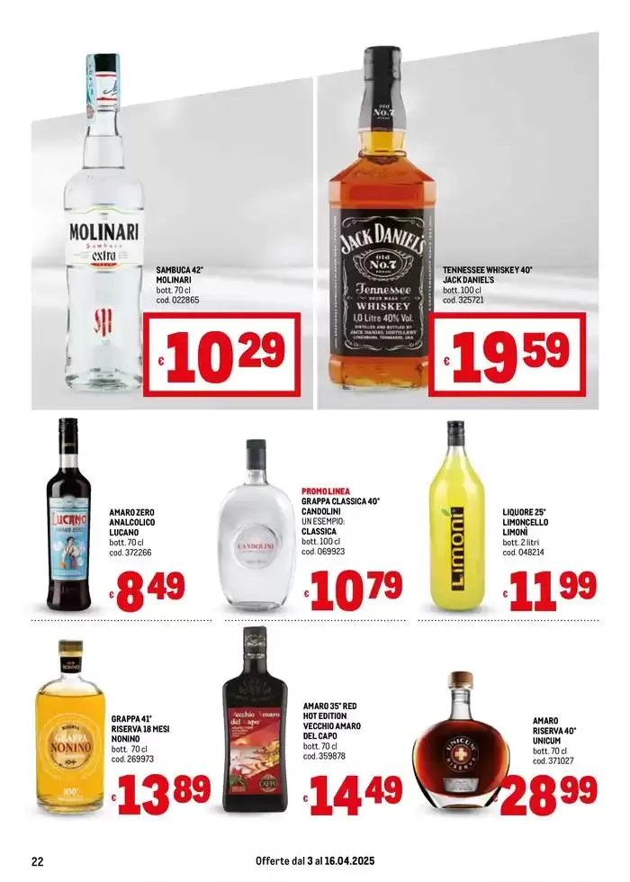 Offerte per te -Area 4 da 7 aprile a 16 aprile di 2025 - Pagina del volantino 22