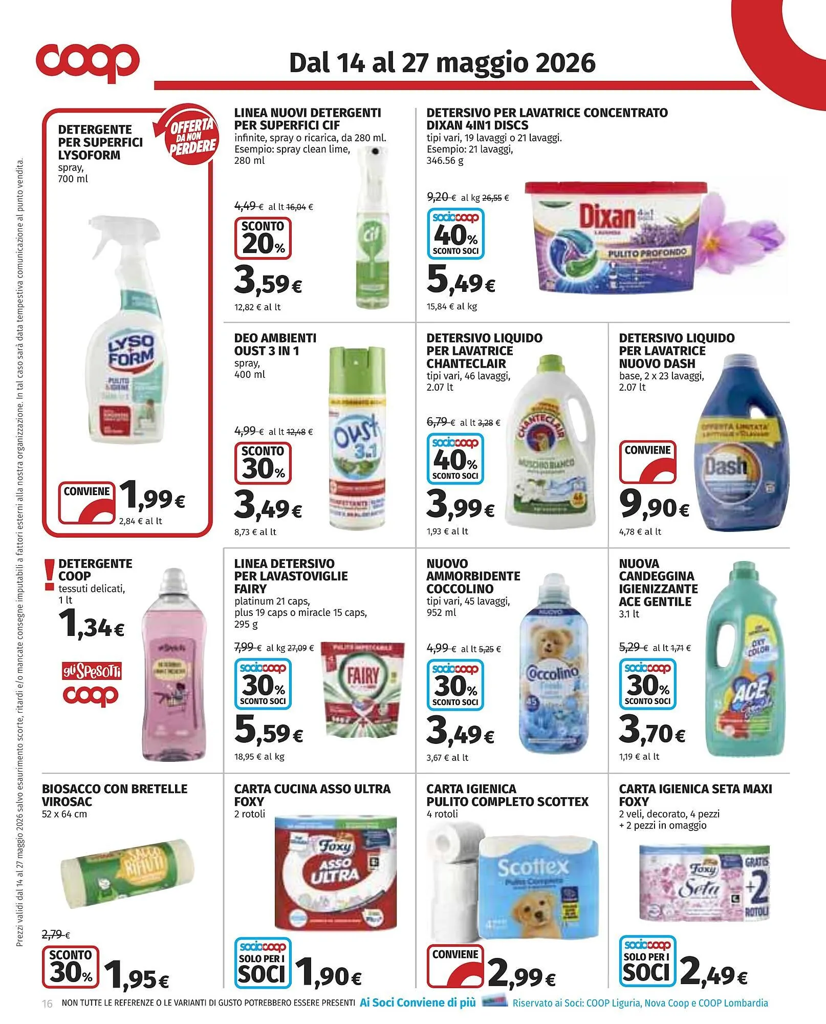 Volantino Coop da 14 maggio a 27 maggio di 2026 - Pagina del volantino 16