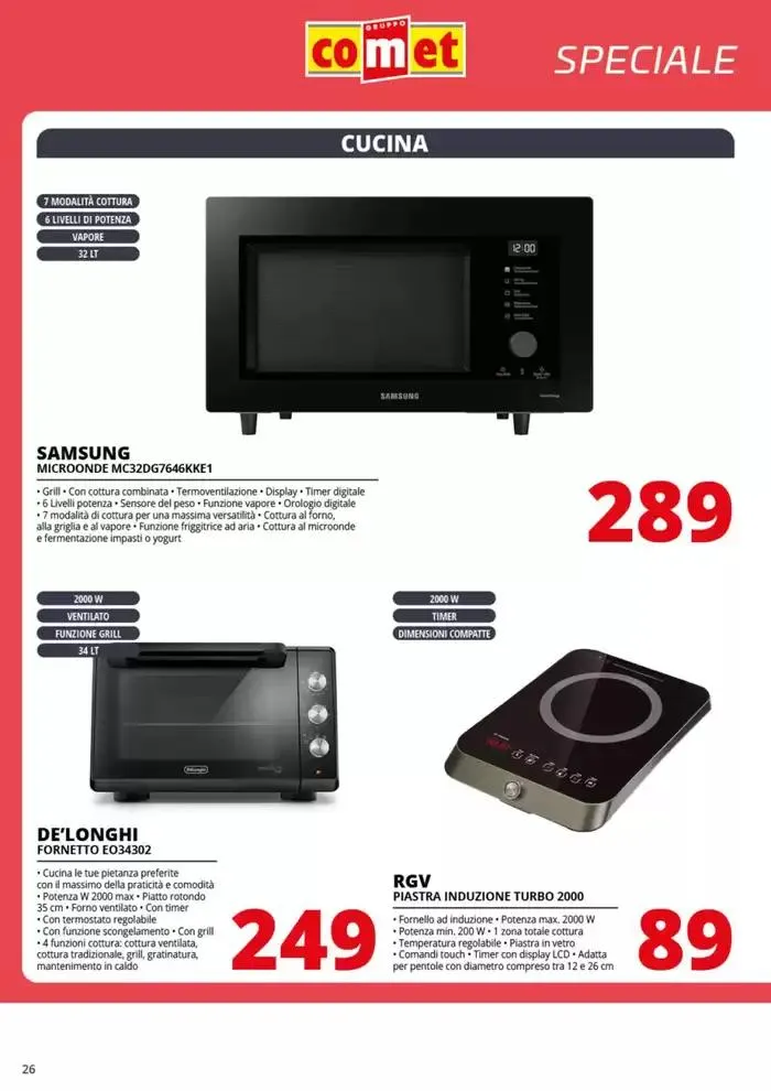 Speciale Piccoli Elettrodomestici da Comet! da 20 marzo a 2 aprile di 2025 - Pagina del volantino 26