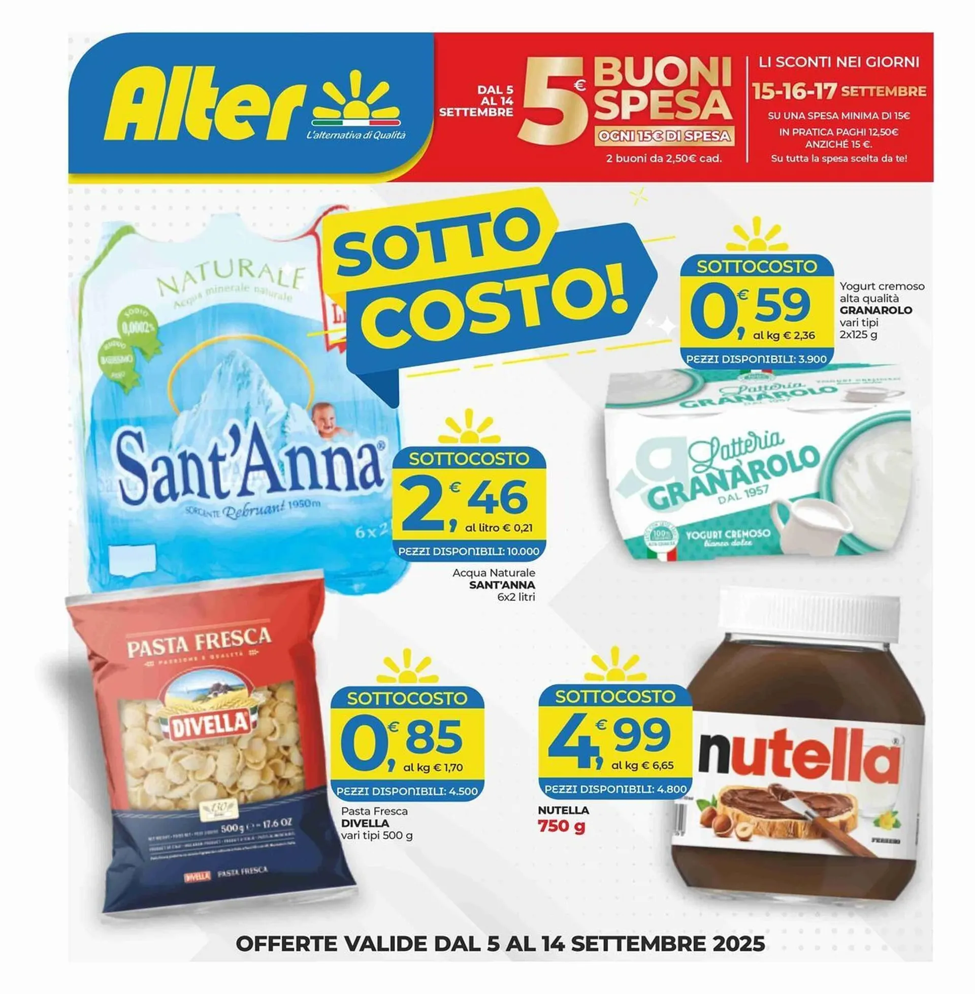 Volantino Alter Discount da 8 settembre a 14 settembre di 2025 - Pagina del volantino 1