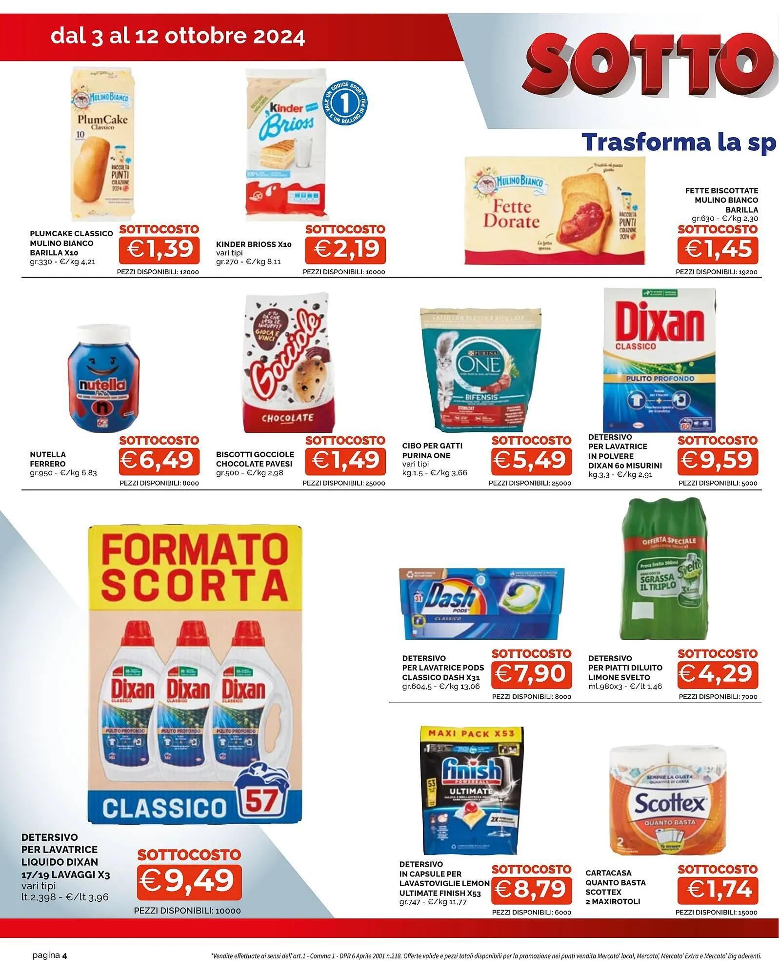 Volantino Mercatò Extra da 3 ottobre a 13 ottobre di 2024 - Pagina del volantino 4