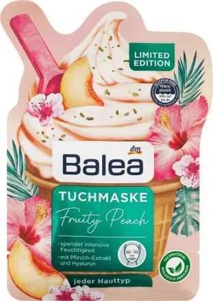 Maschera in tessuto Fruity Peach, 1 pz