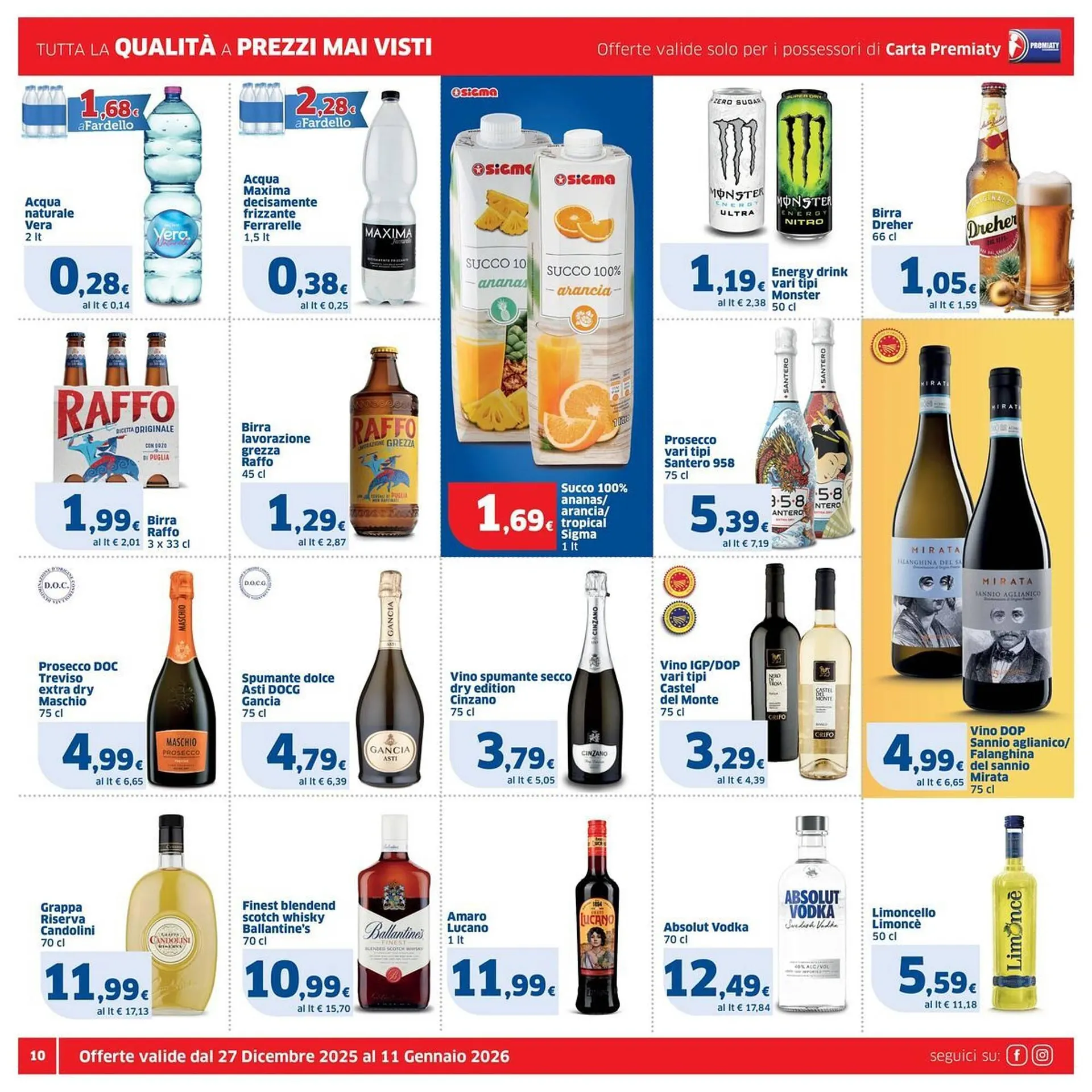 Volantino Sigma da 27 dicembre a 11 gennaio di 2026 - Pagina del volantino 10