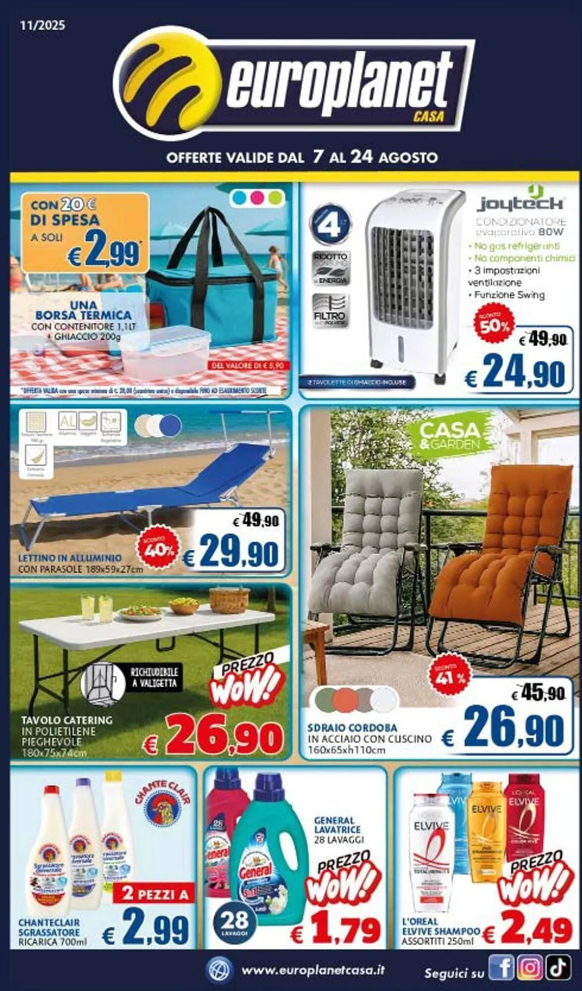 Volantino Europlanet Casa da 7 agosto a 24 agosto di 2025 - Pagina del volantino 1