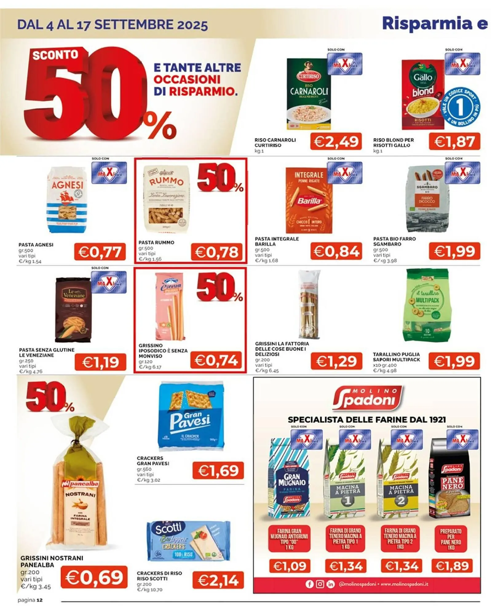 Volantino Maxisconto da 4 settembre a 17 settembre di 2025 - Pagina del volantino 12