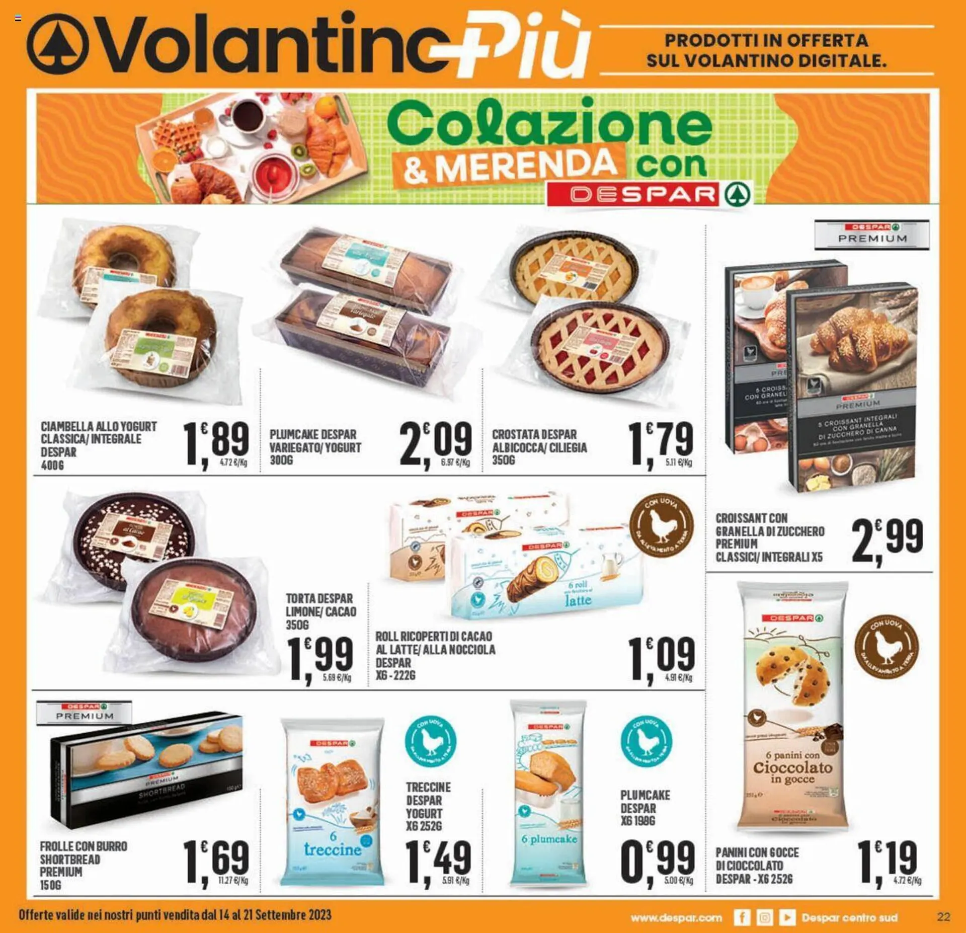 Volantino Eurospar da 14 settembre a 21 settembre di 2023 - Pagina del volantino 22
