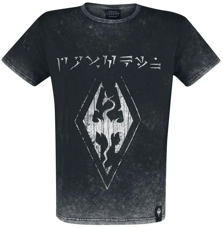 V - Skyrim - Dovahkiin Logo | T-Shirt | nero | The Elder Scrolls