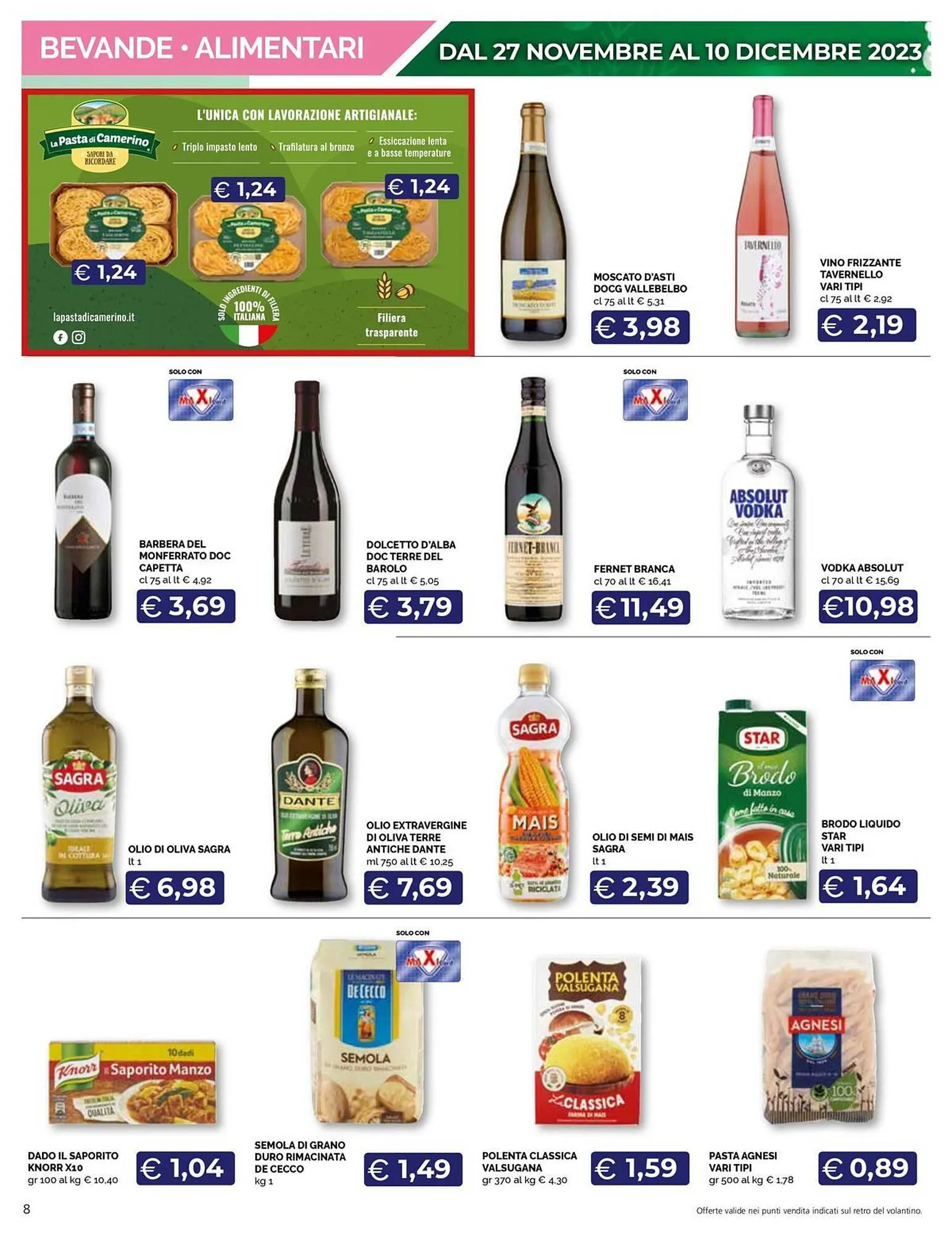 Volantino Maxisconto da 27 novembre a 10 dicembre di 2023 - Pagina del volantino 8