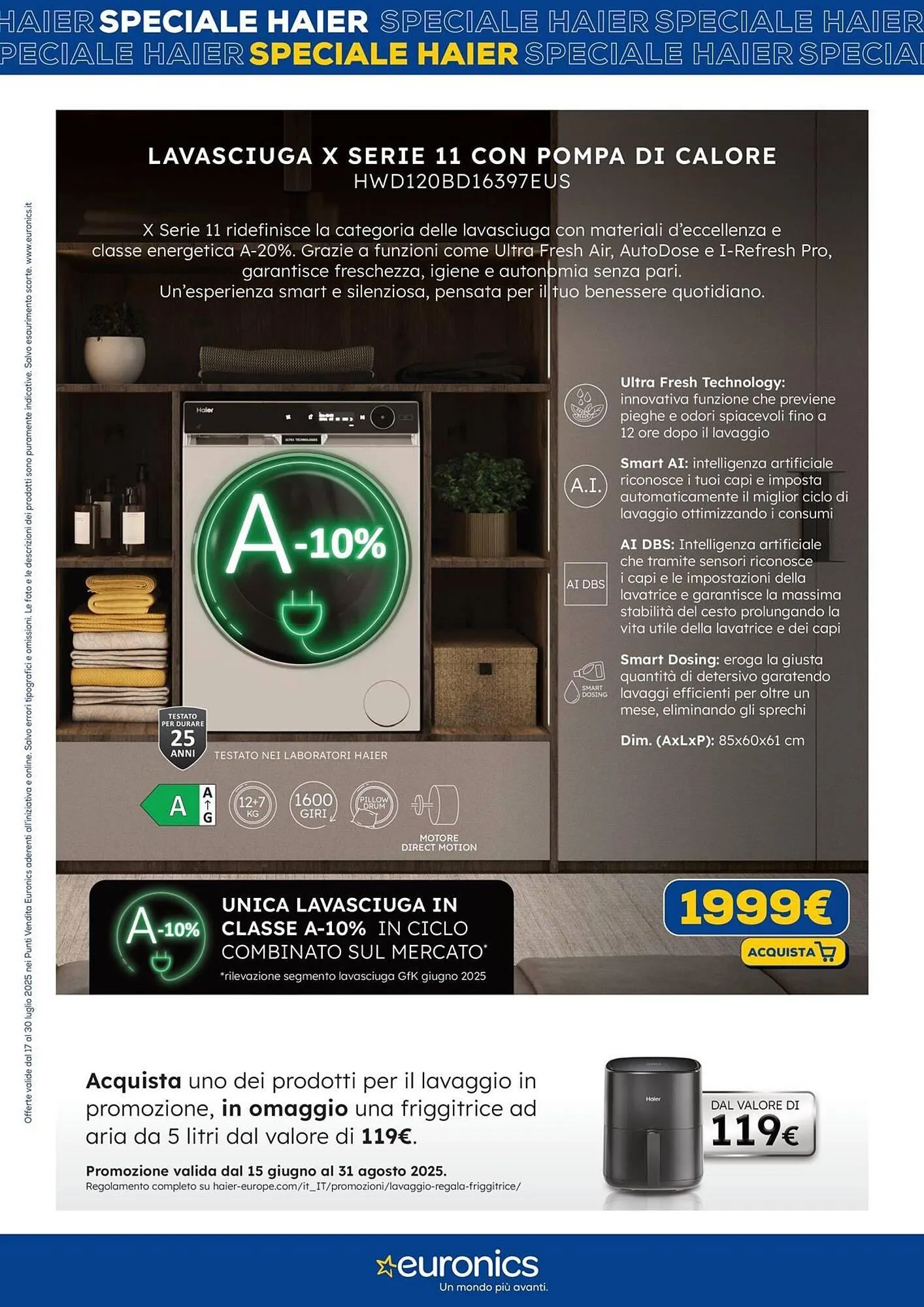 Volantino Euronics da 17 luglio a 30 luglio di 2025 - Pagina del volantino 10