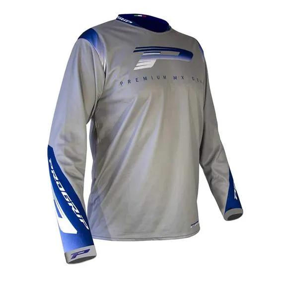 Maglia da cross 7015 Grigio/Blu/Bianco