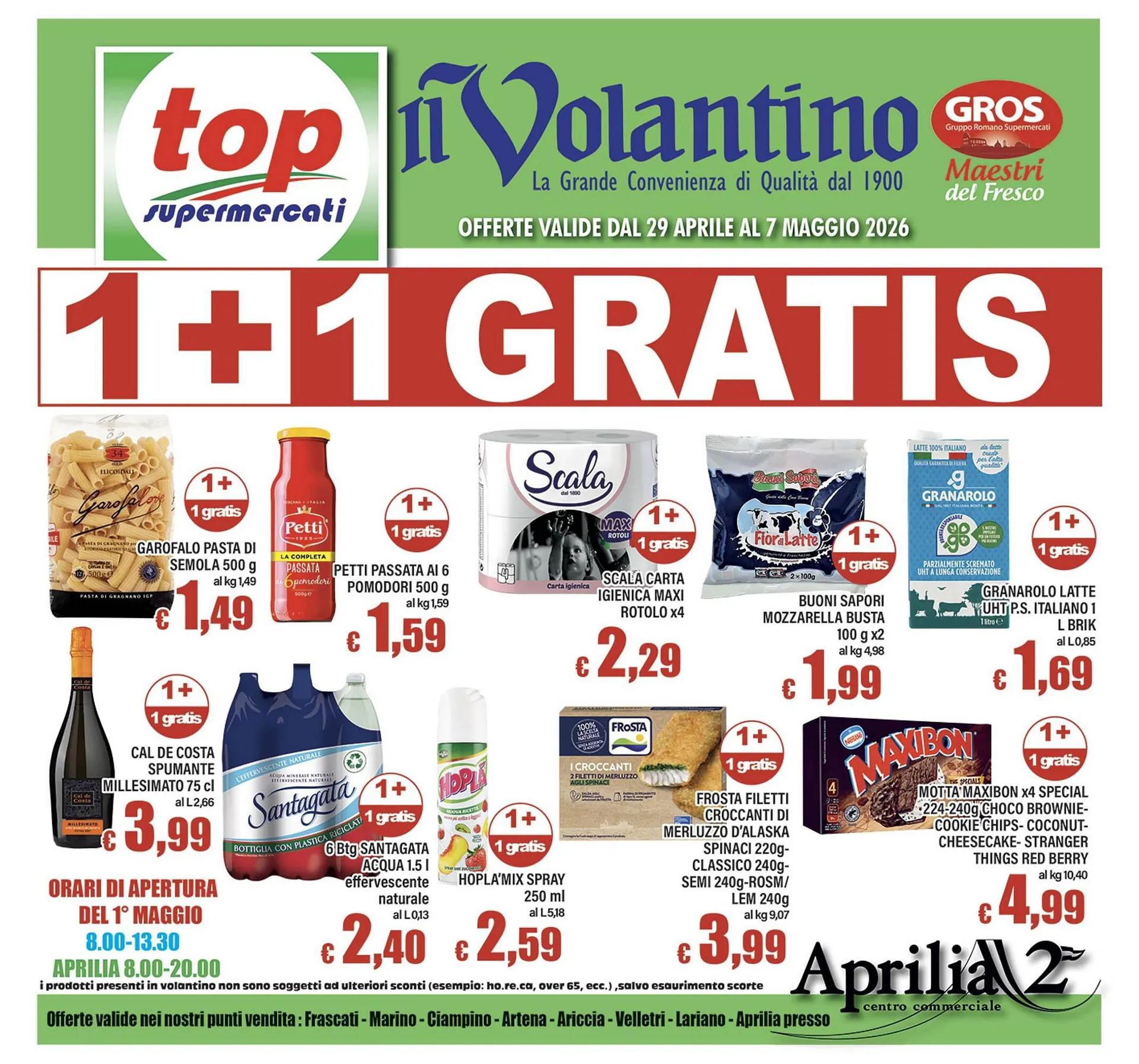 Volantino Top Supermercati da 29 aprile a 7 maggio di 2026 - Pagina del volantino 1