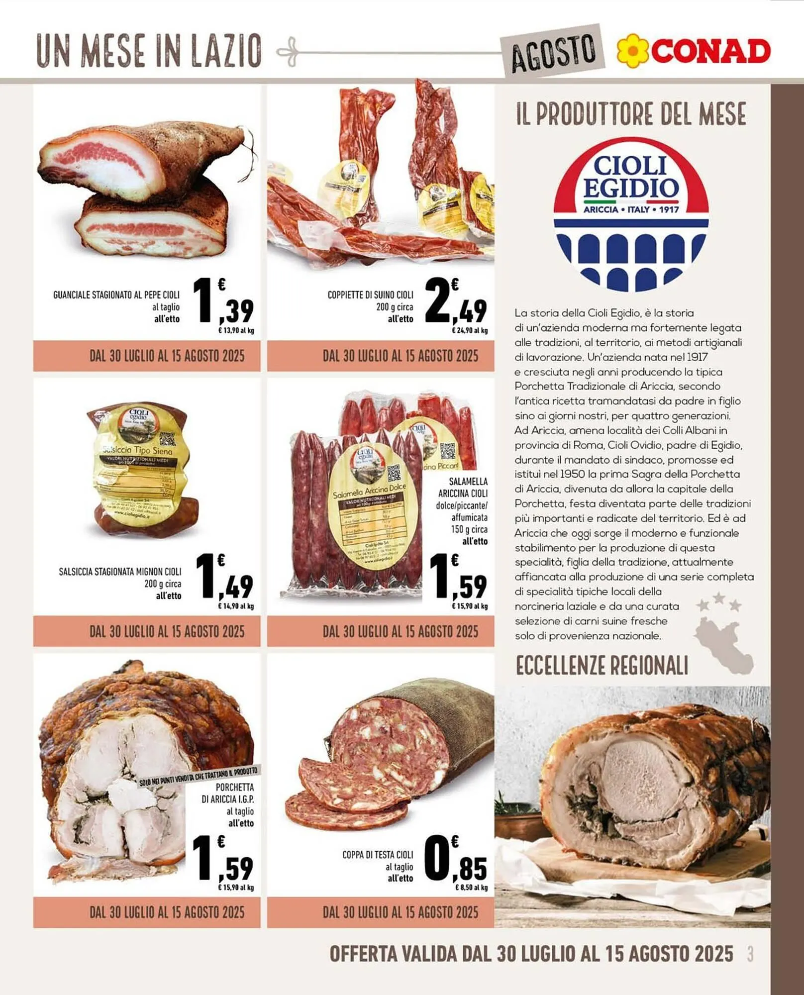 Volantino Conad da 30 luglio a 31 agosto di 2025 - Pagina del volantino 3