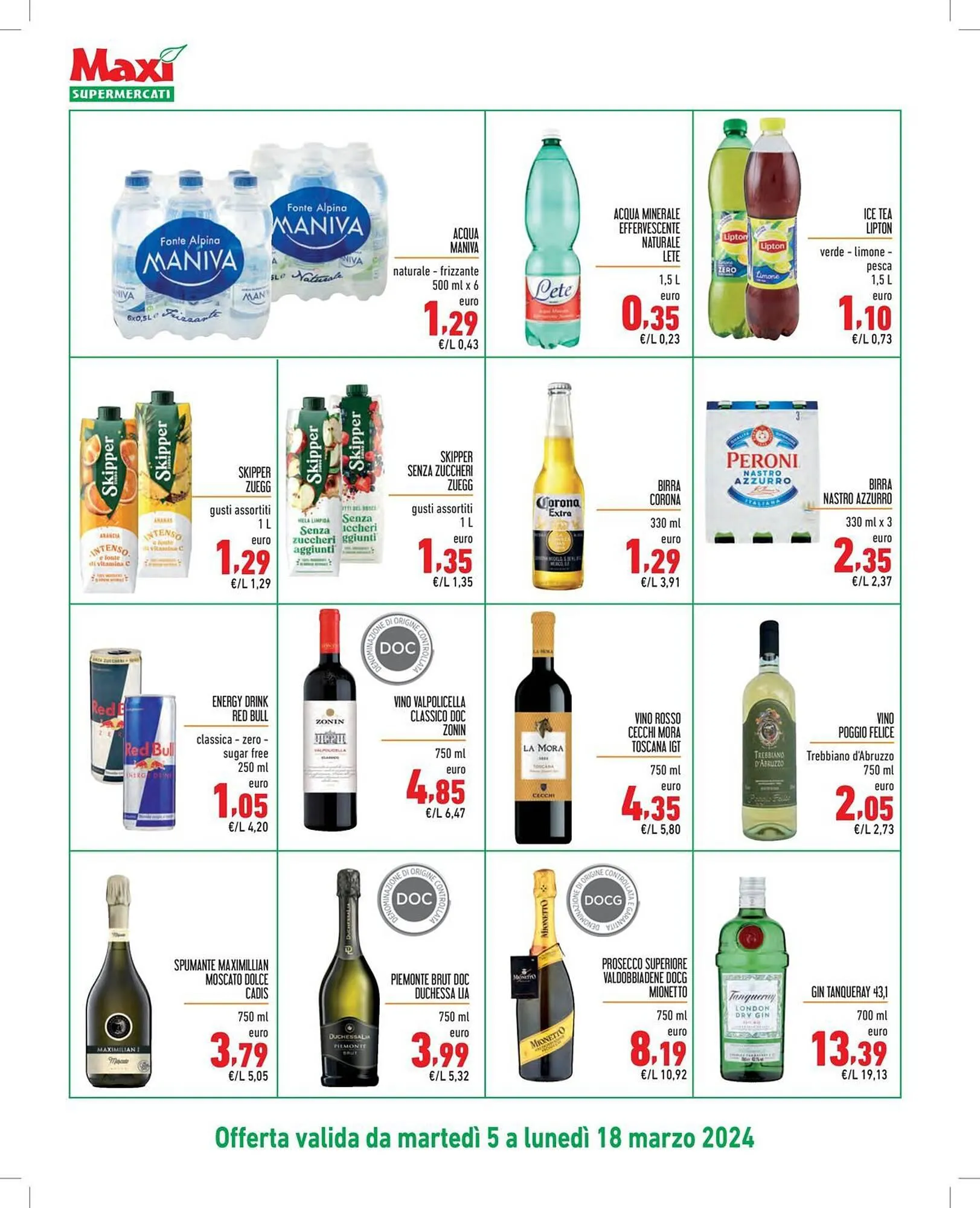 Volantino Maxi Supermercati da 5 marzo a 18 marzo di 2024 - Pagina del volantino 14
