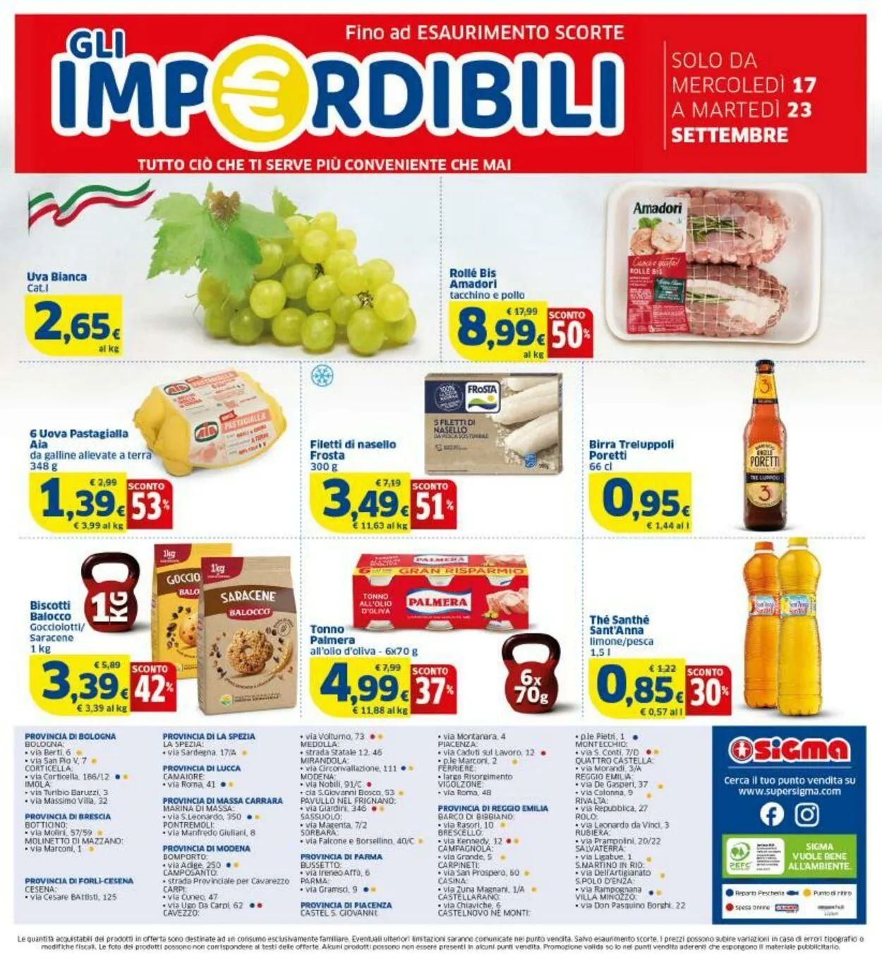 Sigma - Bologna Volantino attuale da 11 settembre a 23 settembre di 2025 - Pagina del volantino 20