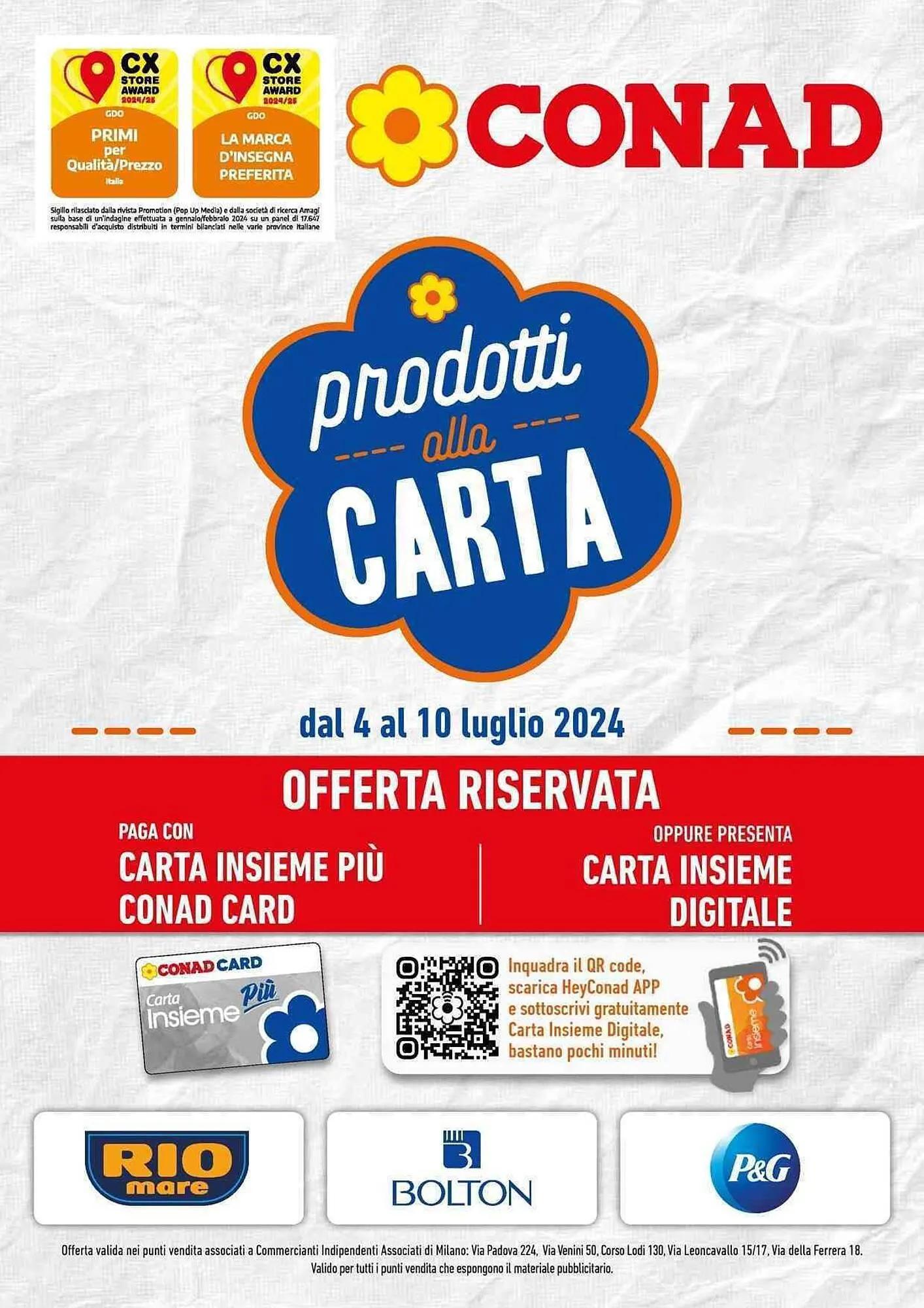 Volantino Conad da 4 luglio a 10 luglio di 2024 - Pagina del volantino 1