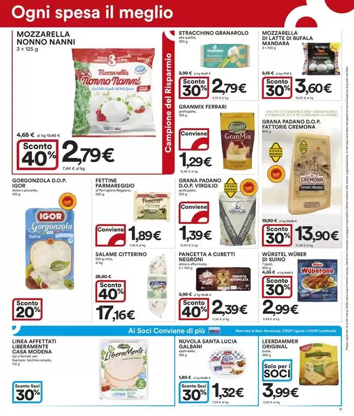 Sconti 30% - 40% - 50% da 13 marzo a 26 marzo di 2025 - Pagina del volantino 13