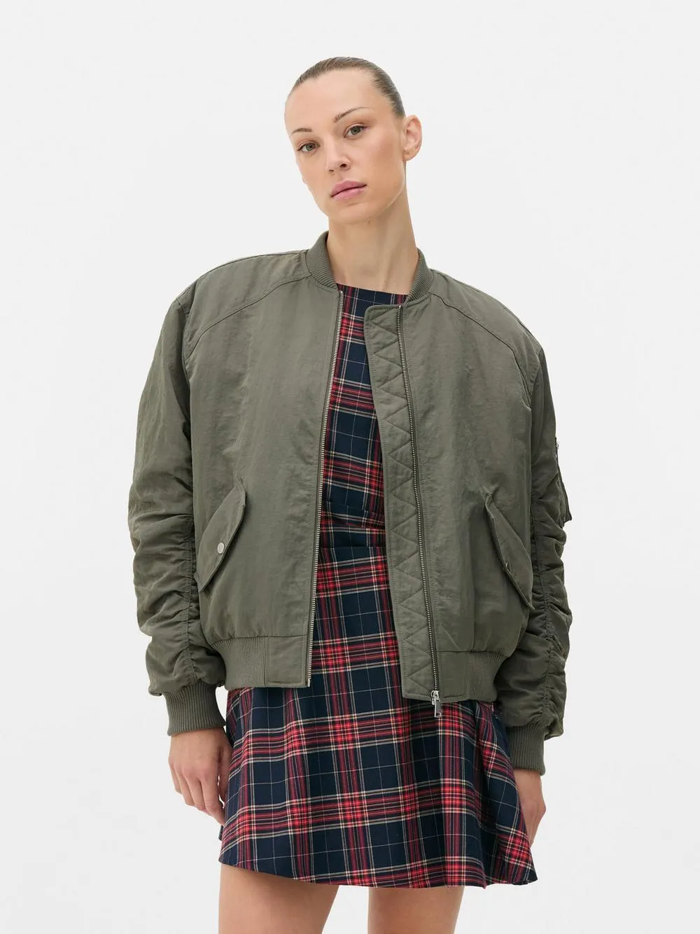 Bomber con maniche arricciate Rita Ora