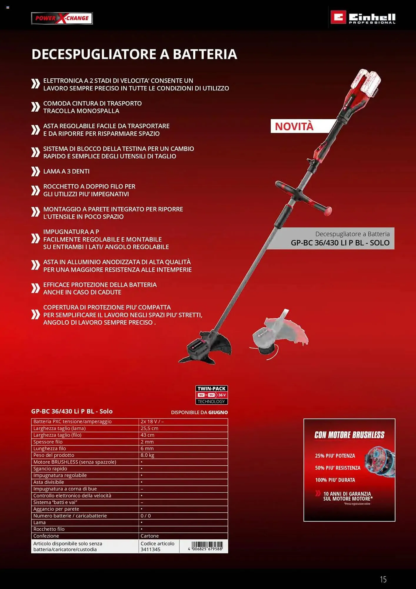 Volantino Einhell da 1 febbraio a 31 dicembre di 2025 - Pagina del volantino 15