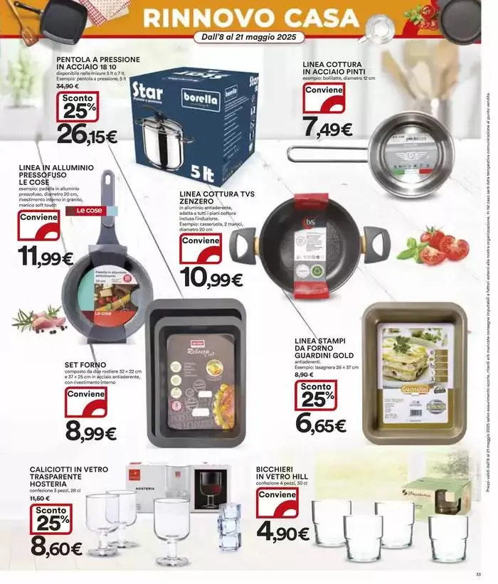 Grandi marche 30% 40% 50% da 8 maggio a 21 maggio di 2025 - Pagina del volantino 33