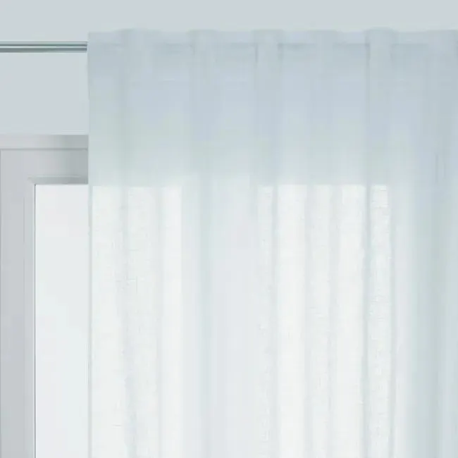 Tenda Aspect lin bianco, passanti nascosti 145x300 cm
